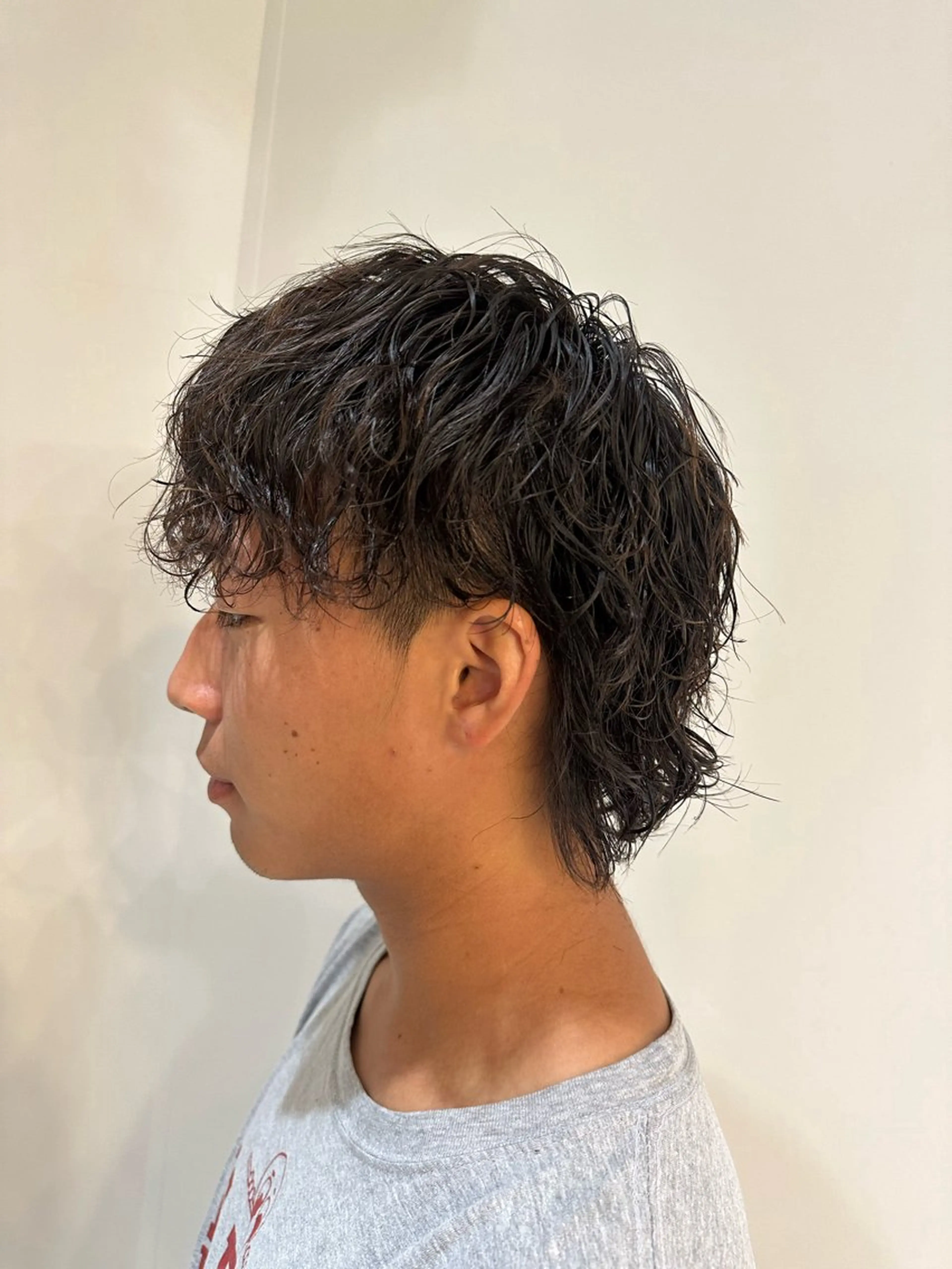 パーマ メンズ 山口 智也のヘアスタイル