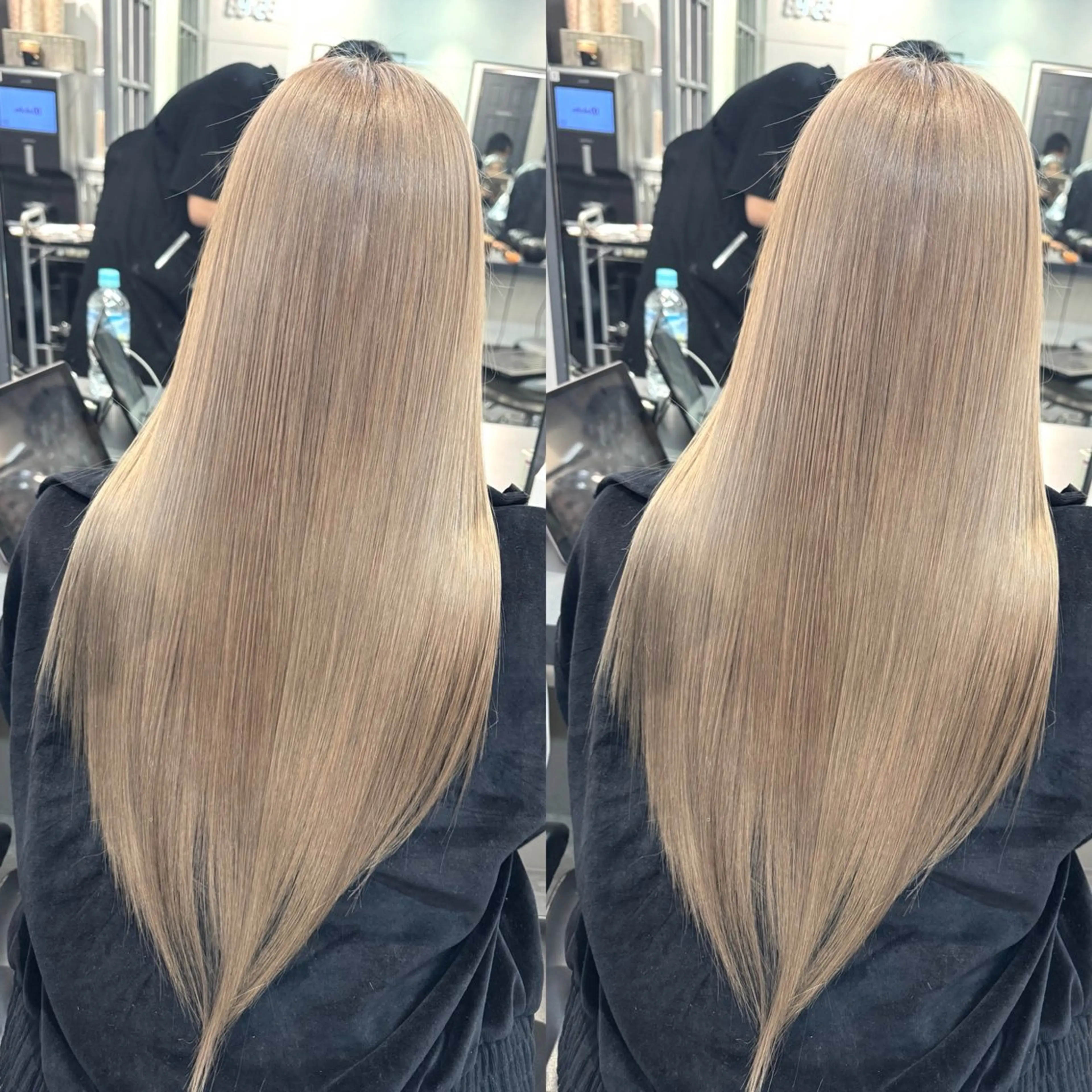 ロング カット ヘアカラー トリートメント バレイヤージュ ボブ🌈ナツヤのヘアスタイル