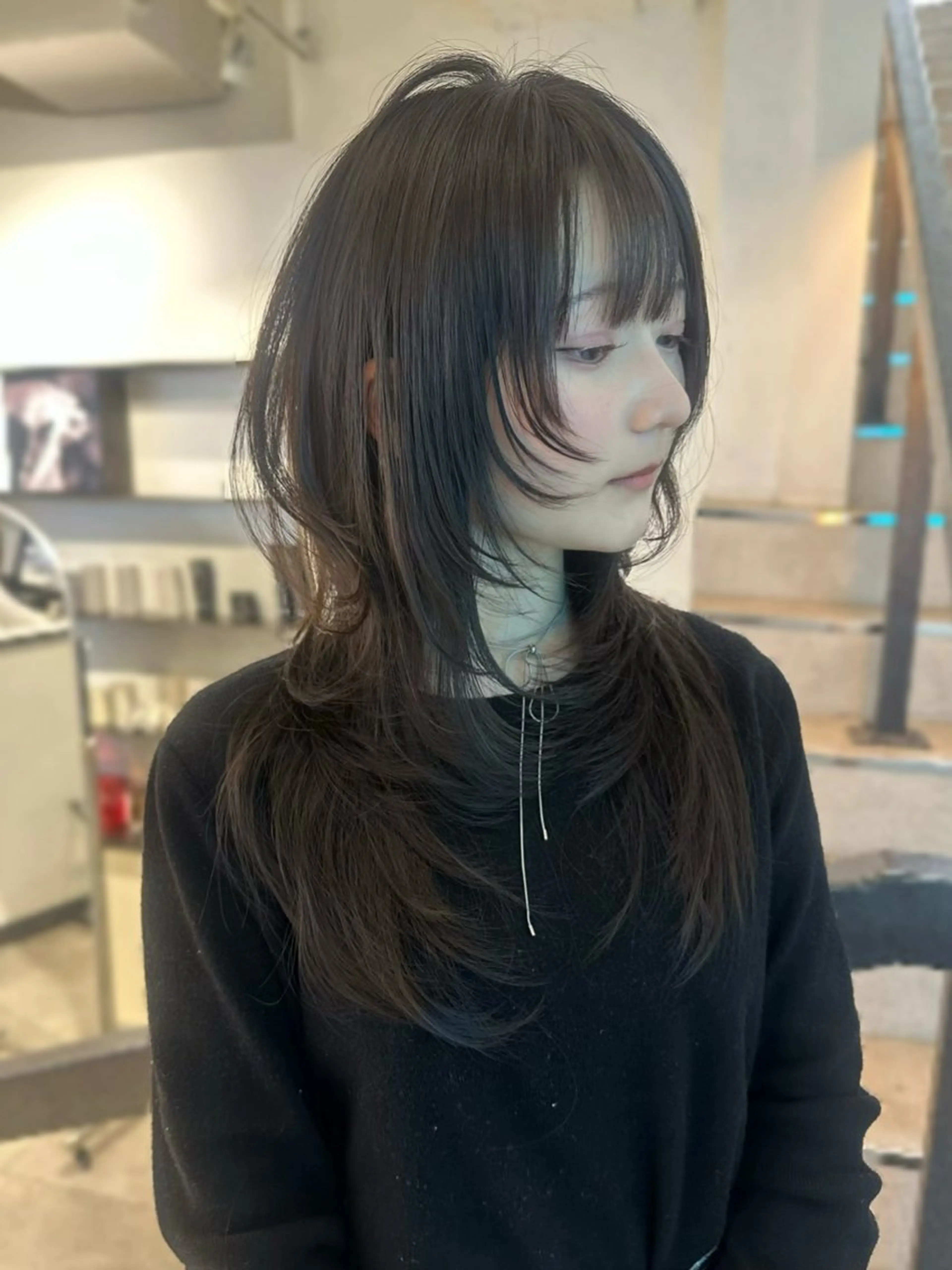 ロング カット 韓国ヘアメンズ・レデ ィース特化ミクのヘアスタイル