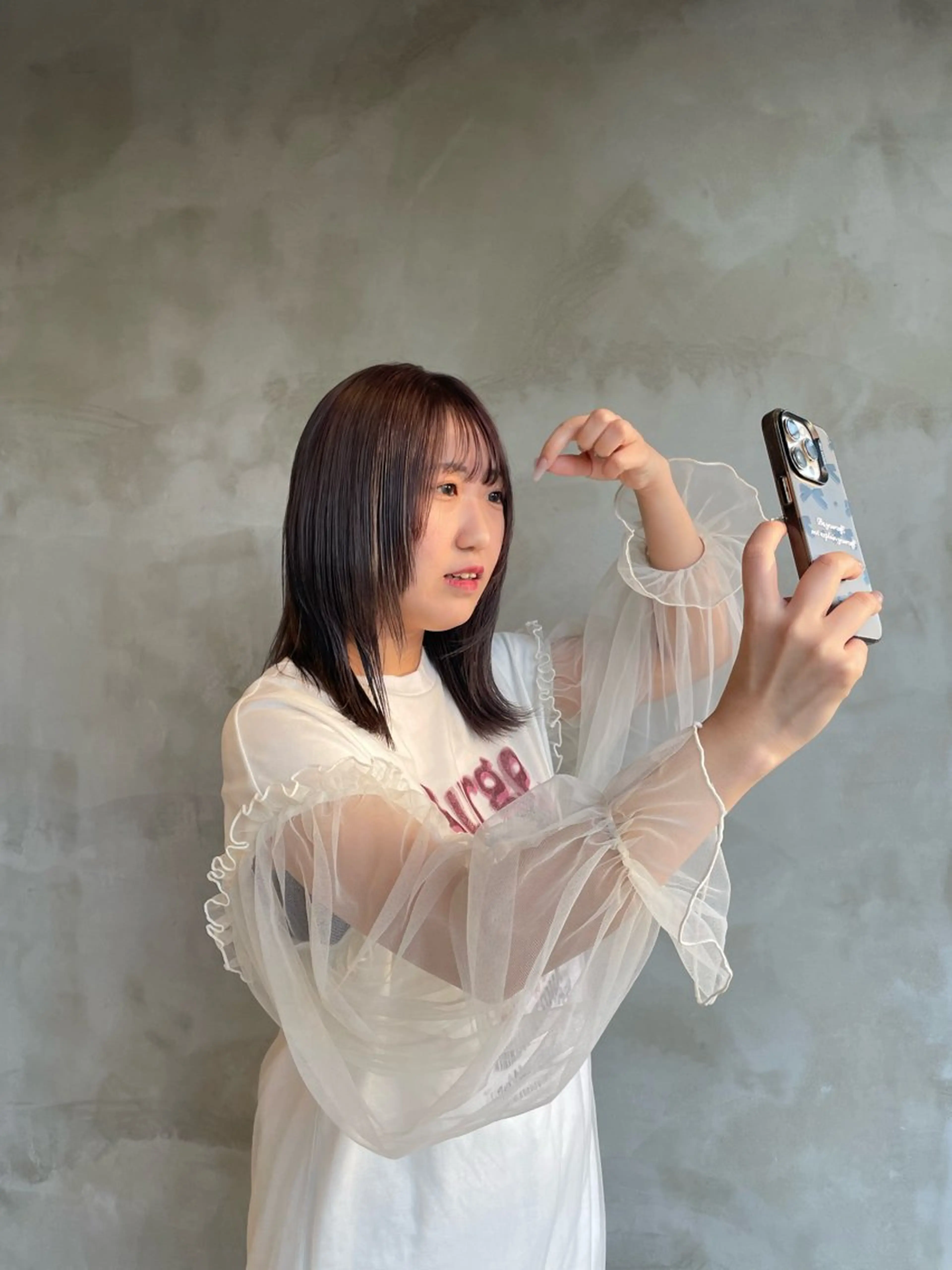 カラー 鎌田 梨瑚のヘアスタイル