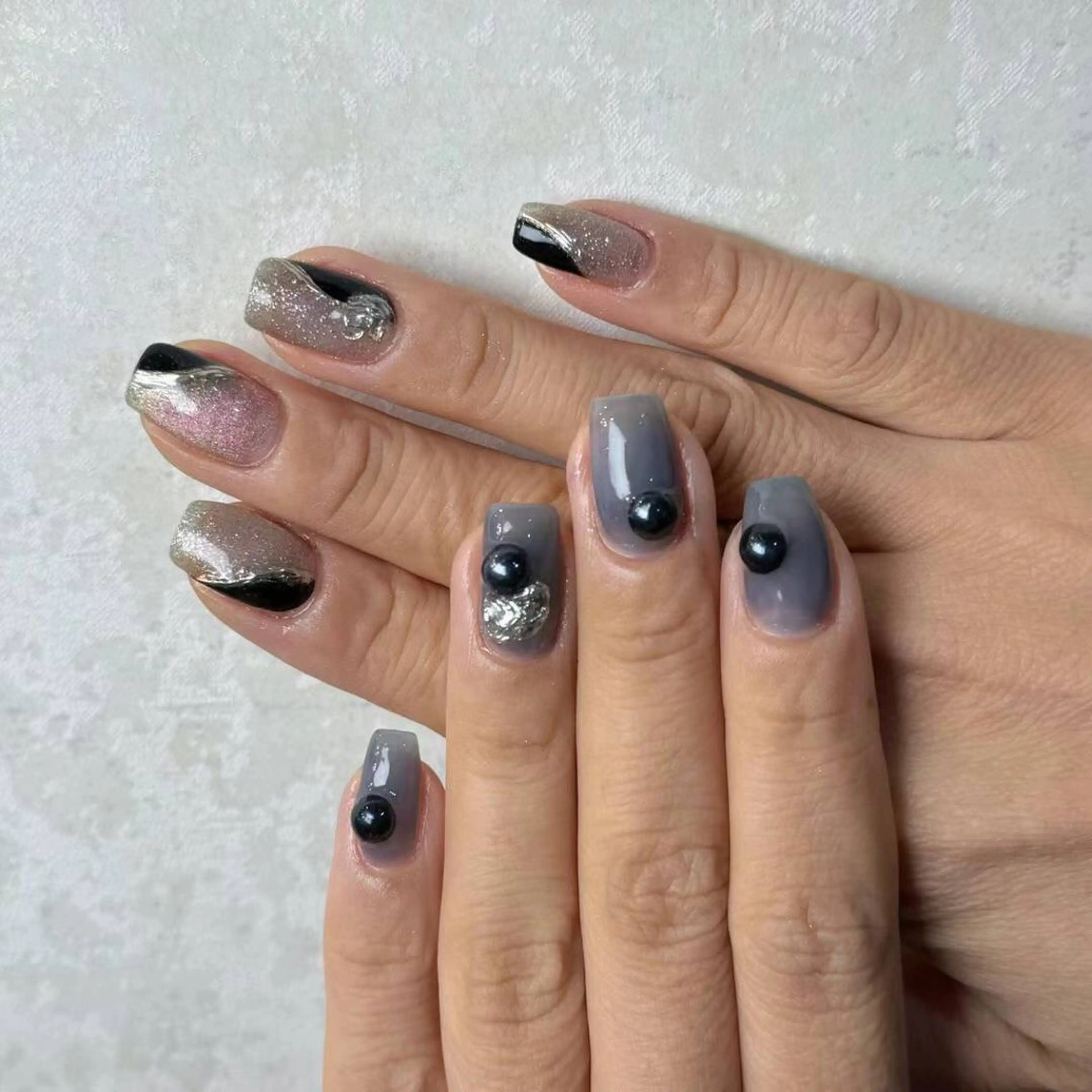 ネイル アートネイル フラワーネイル フットネイル ジェルネイル マグネットネイル babarla Nailのネイルデザイン