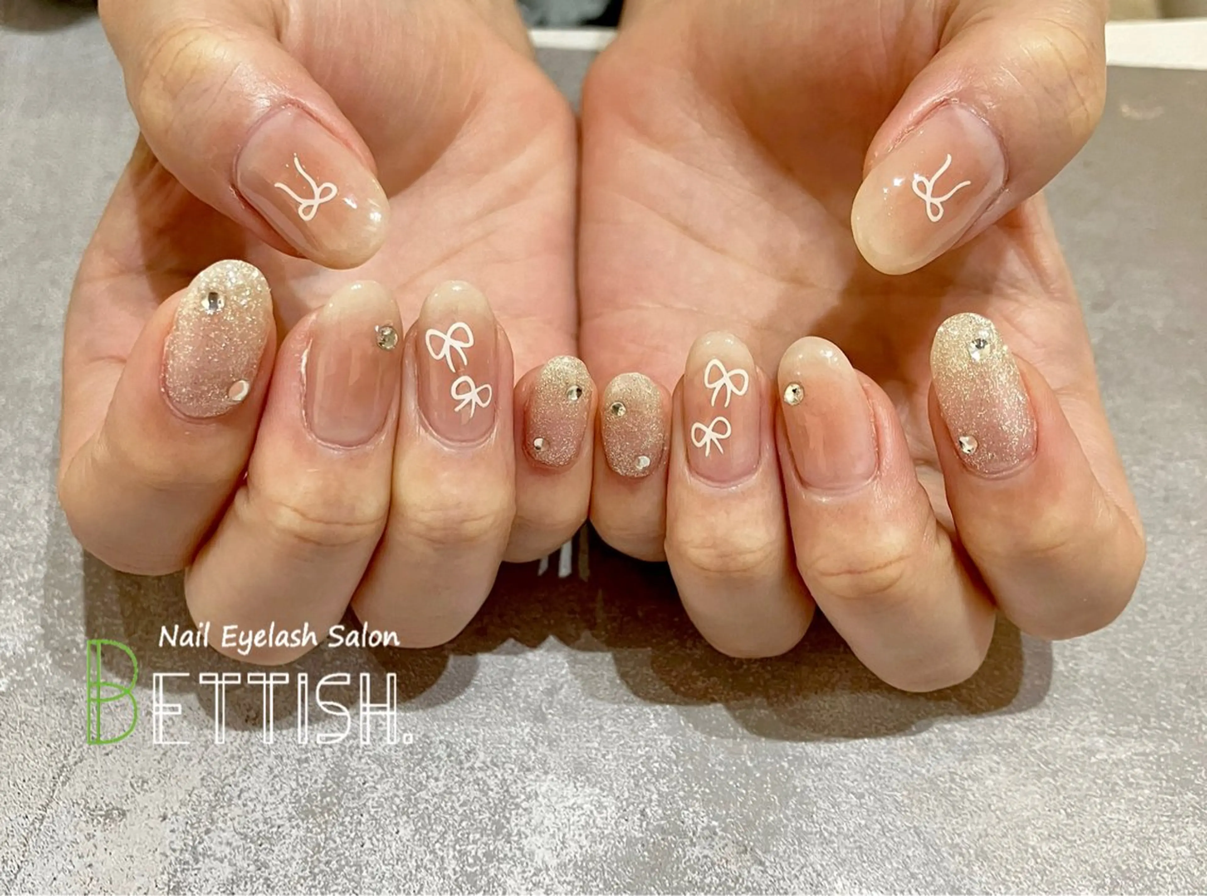 ネイル リボン BETTISH. KUMIKO☺︎︎のネイルデザイン