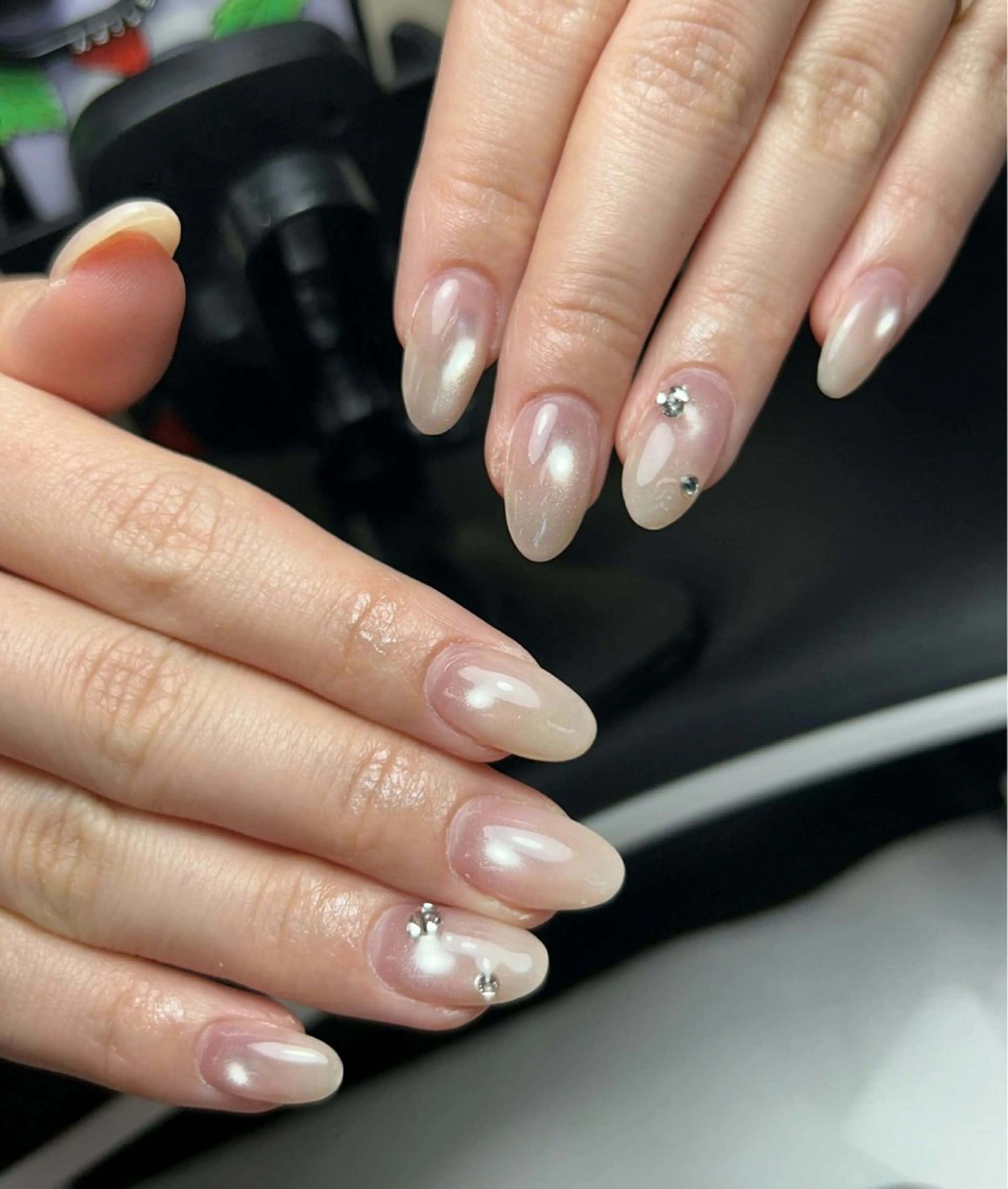 ネイル 韓国ネイル 持ち込み ニュアンスネイル ネイルチップ ハンドネイル Tini ANA.CHUOのネイルデザイン