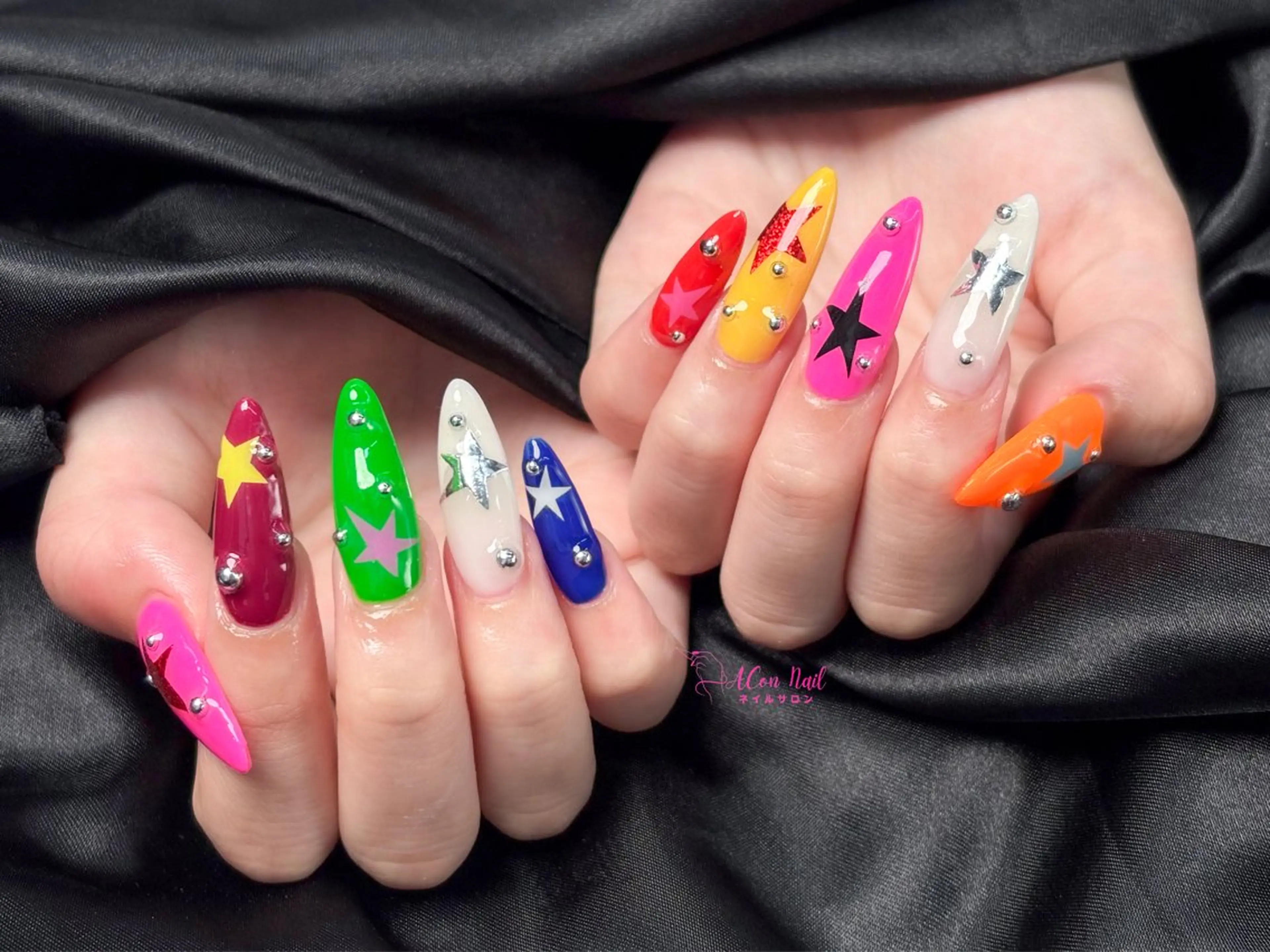 ネイル 桜ネイル 長さ出し フラワーネイル フレンチネイル ジェルネイル ハンドネイル ACon NailSalonのネイルデザイン