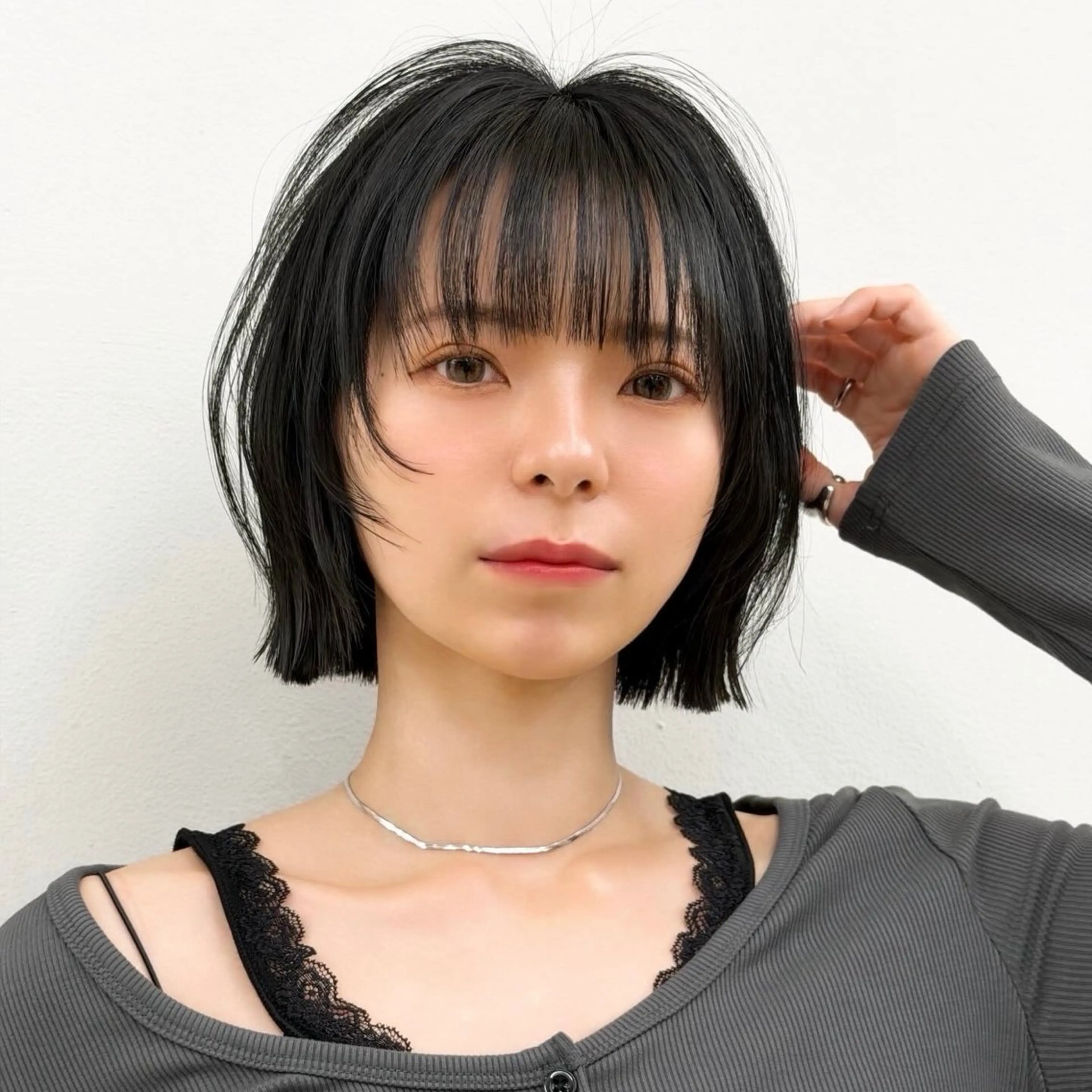 ショート ボブレイヤー ボブ レイヤーカット ボブ/透明感 カラー ໒꒱⋆꙳‬ゆいなのヘアスタイル