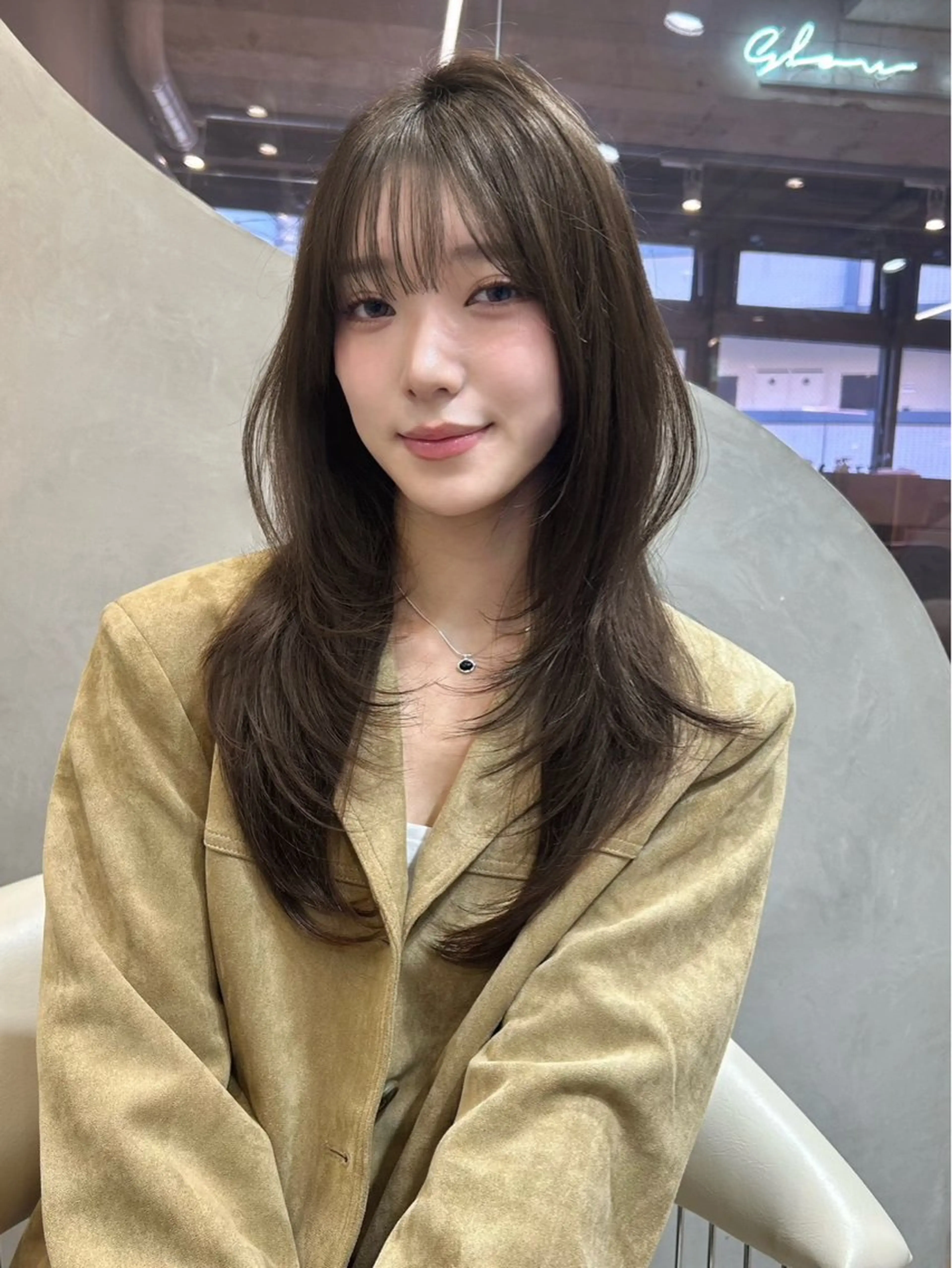 ロング カラー ヘアアレンジ 美髪縮毛矯正/ 透明感カラー吉田光佑のヘアスタイル