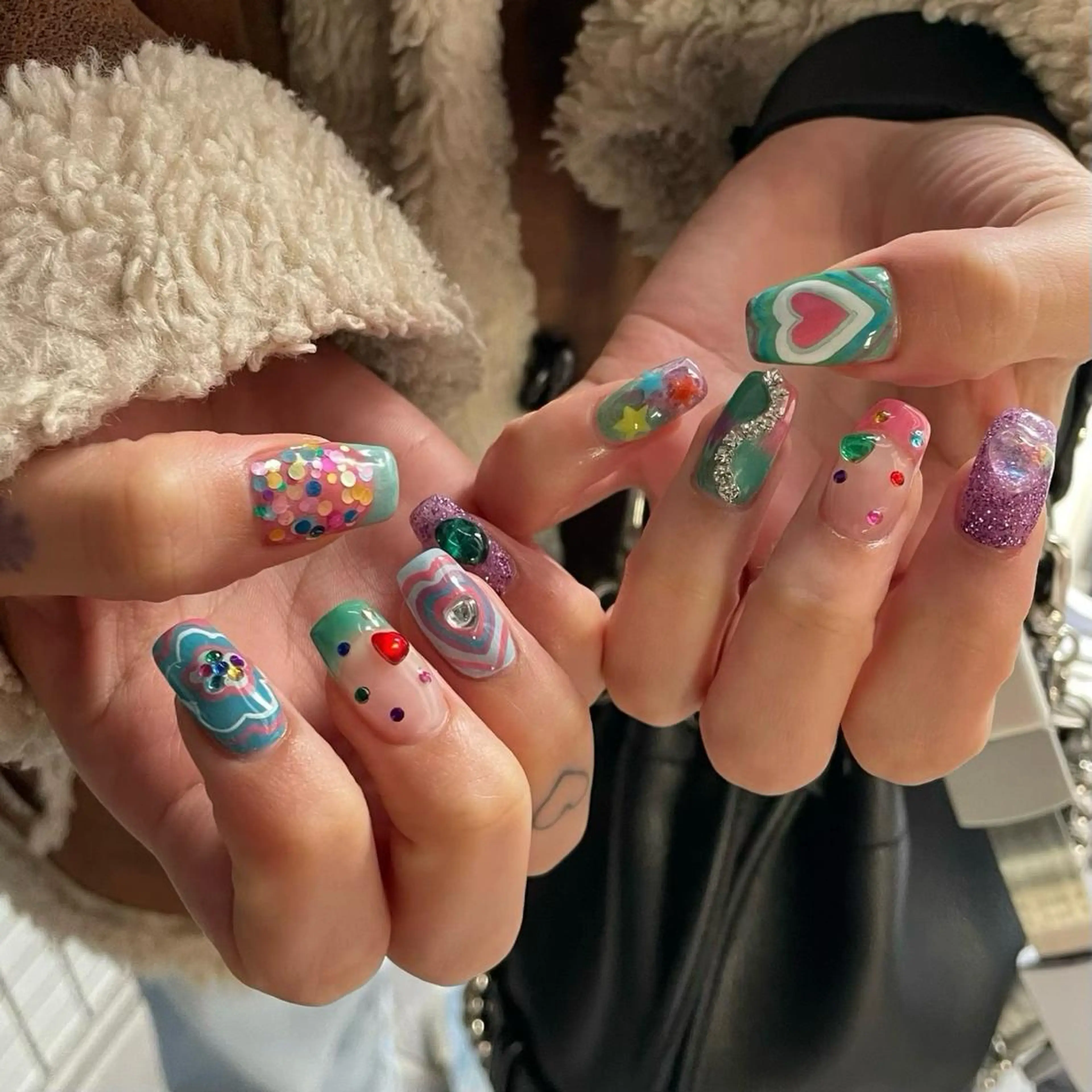 ご新規様☆4月限定☆期間限定価格✨🎀120minアートし放題🎀《持込OK・パーツ付き》の写真