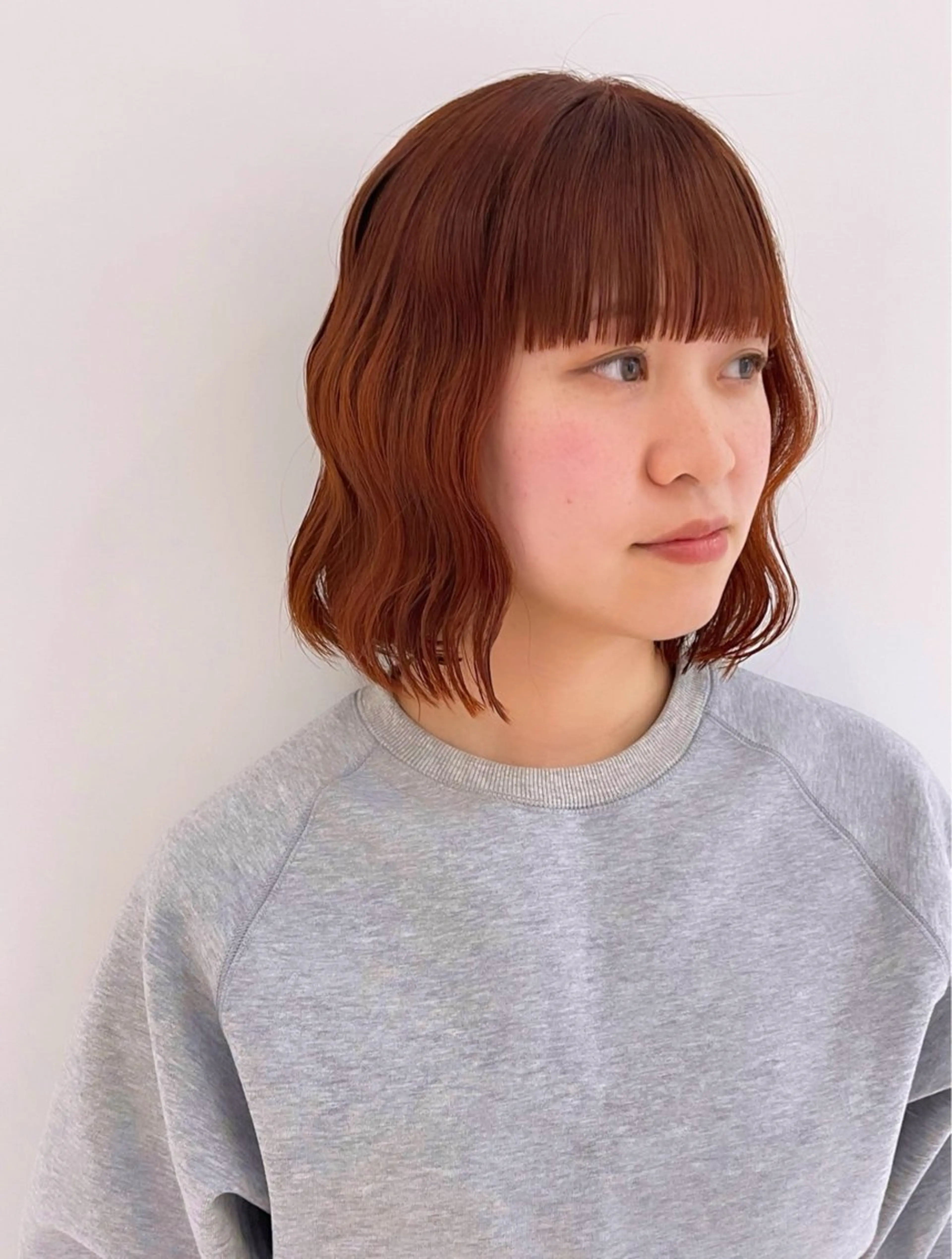 ミディアム デザインカラー／ボブ 🍦MEI🍦のヘアスタイル