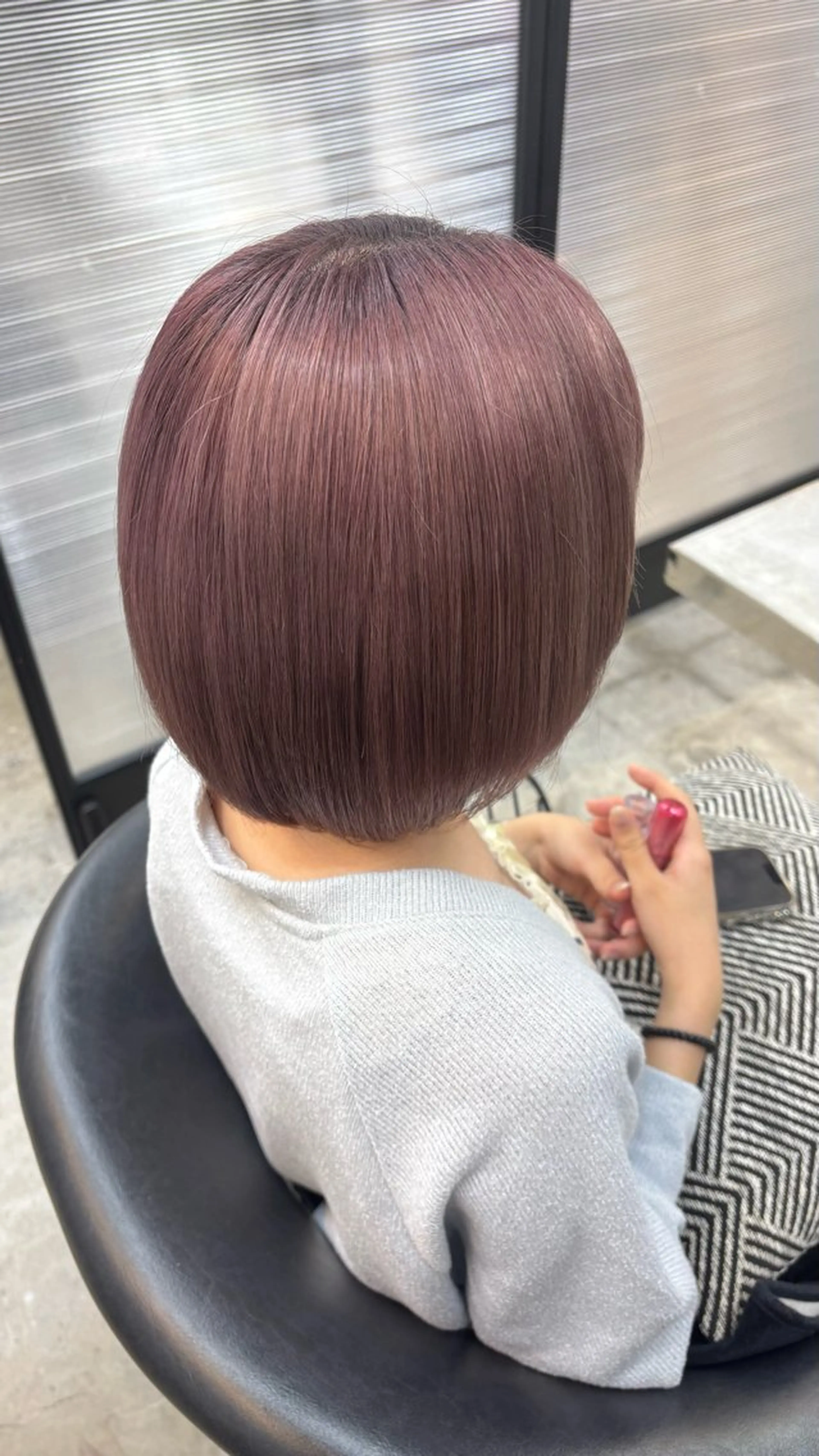 ショート カラー ベージュカラー ブリーチ ピンクカラー ピンクベージュ ヘアカラー 🔮 艶感カラー 🔮鈴木 夢里のヘアスタイル