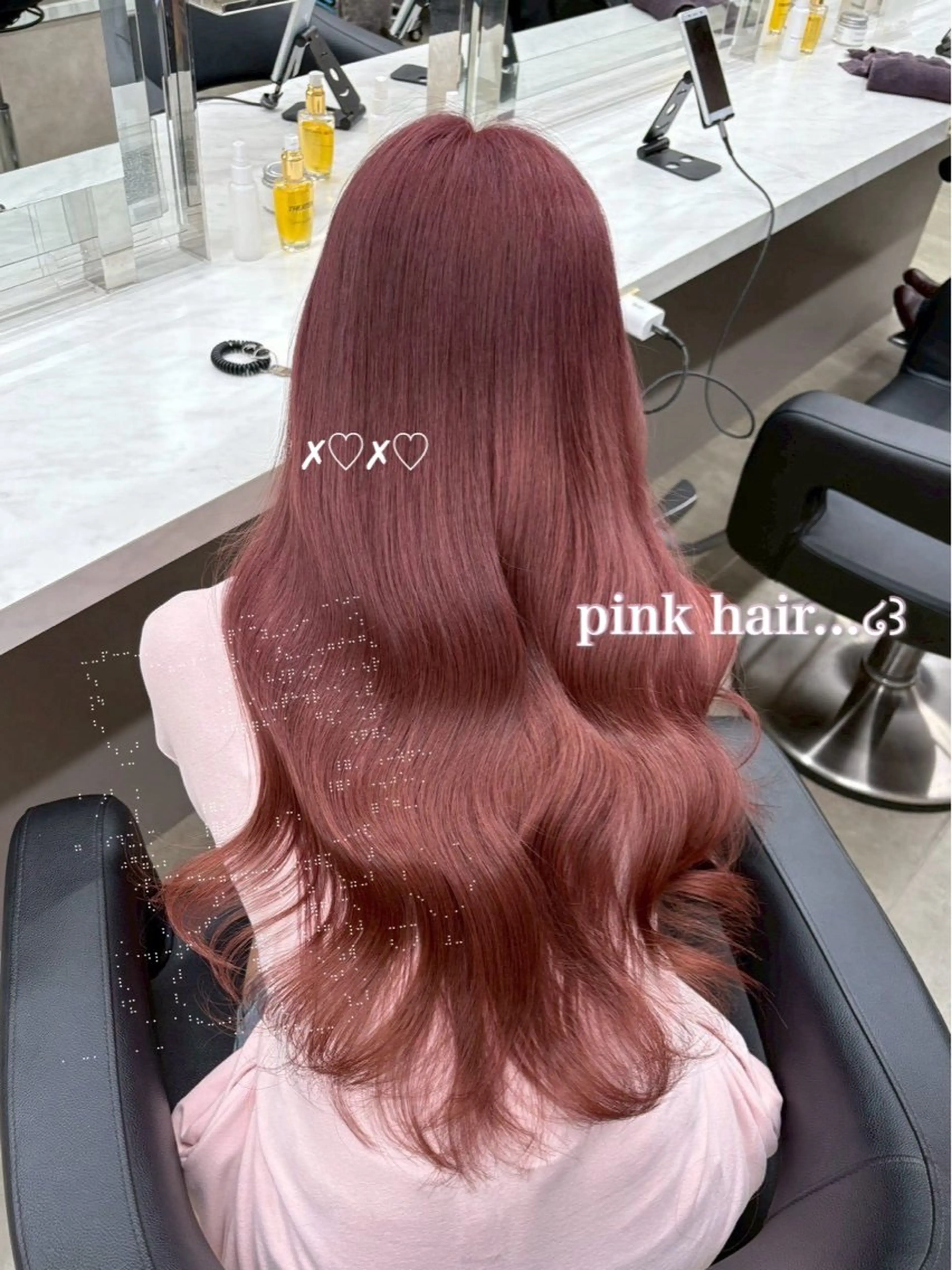 ロング ♡暖色ガーリー/ ピンク/かえで♡のヘアスタイル