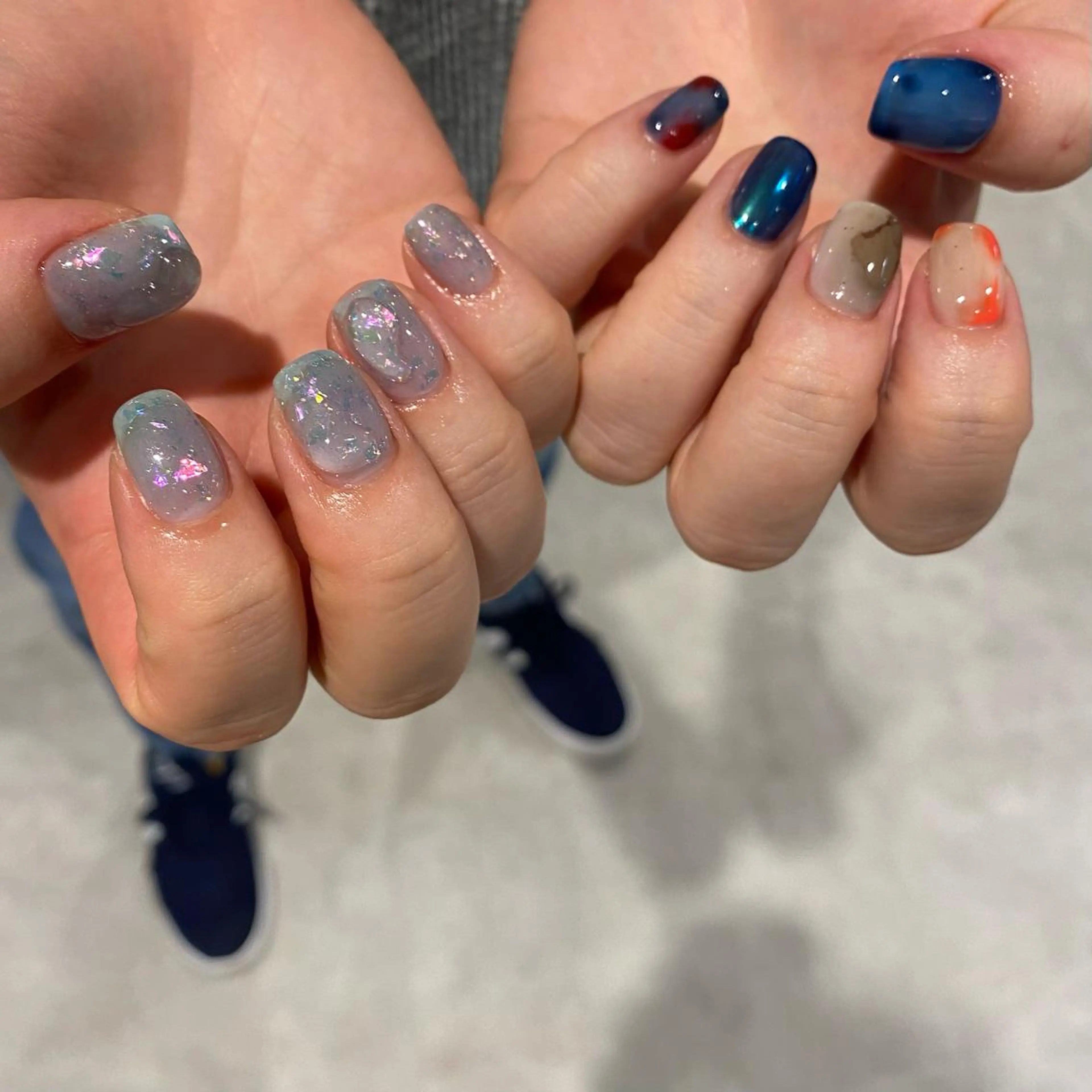 ネイル ニュアンスネイル ハンドネイル RINO AMANE nailのネイルデザイン