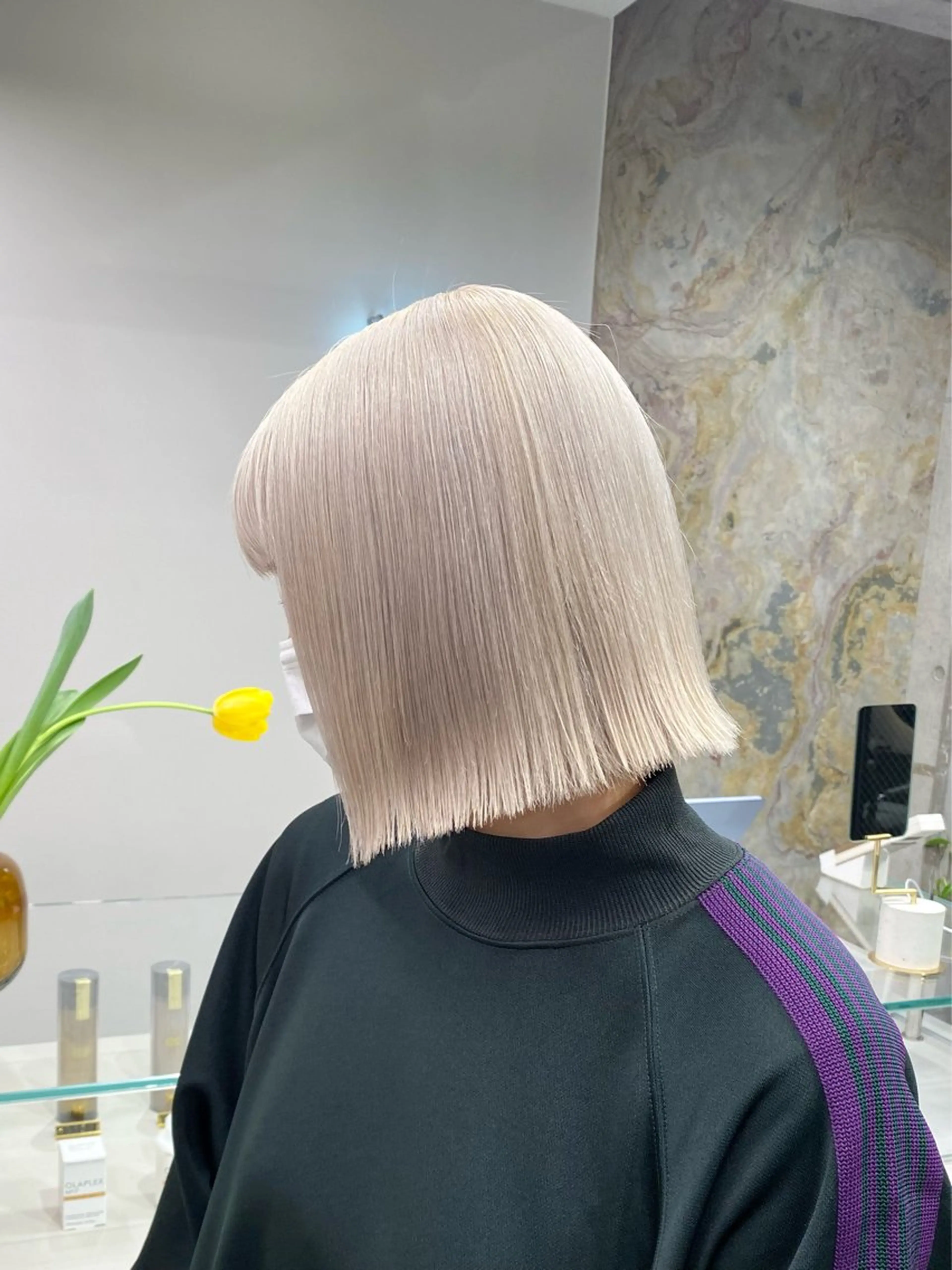 ショート カラー ヘアアレンジ ヘアカラー 原宿・デザインカラー YUI🤍ྀིのヘアスタイル