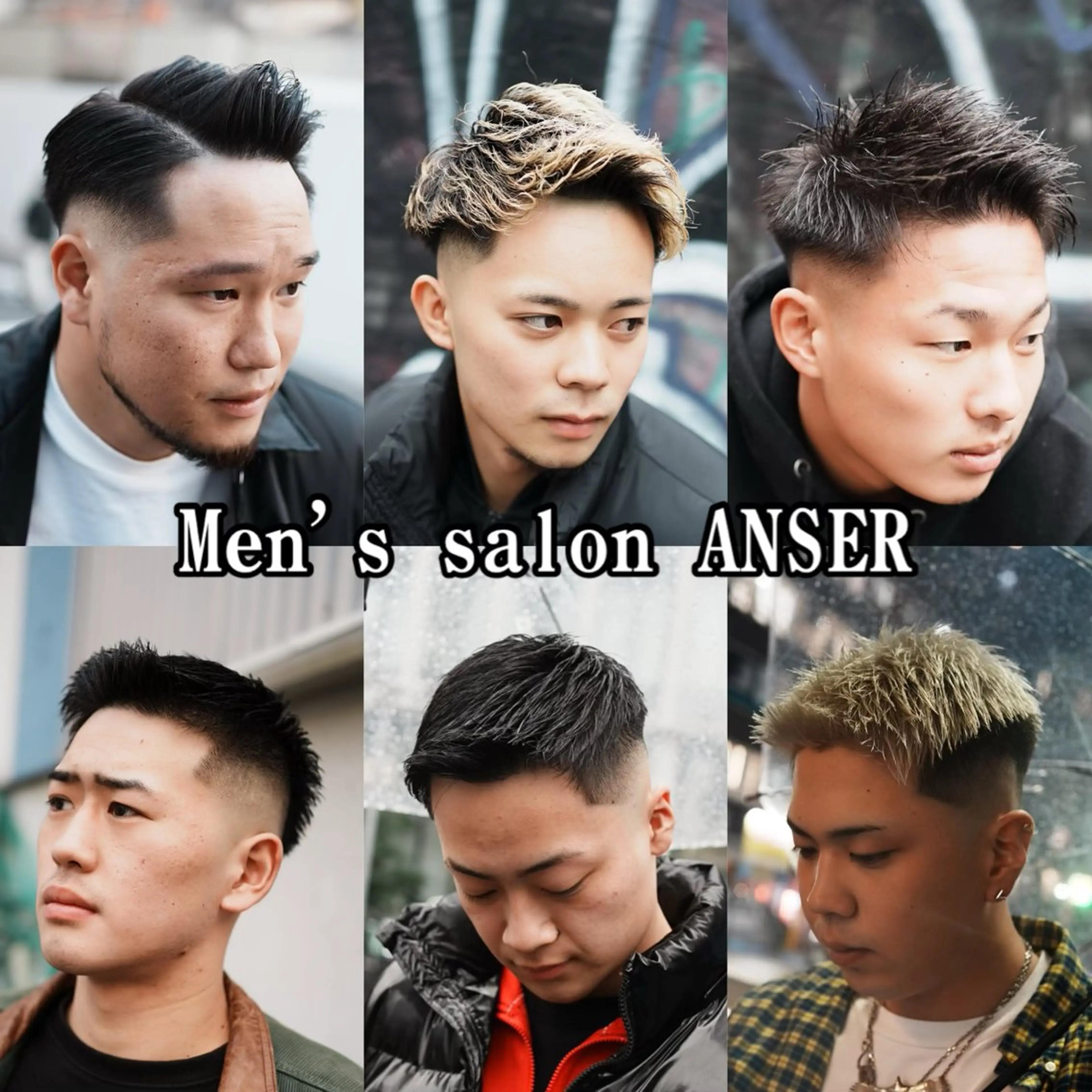 ショート カラー メンズ フェードカット メンズハイトーン ハイトーンカラー カット ヘアカラー トリートメント ヘアセット メンズサロン ANSWERのヘアスタイル