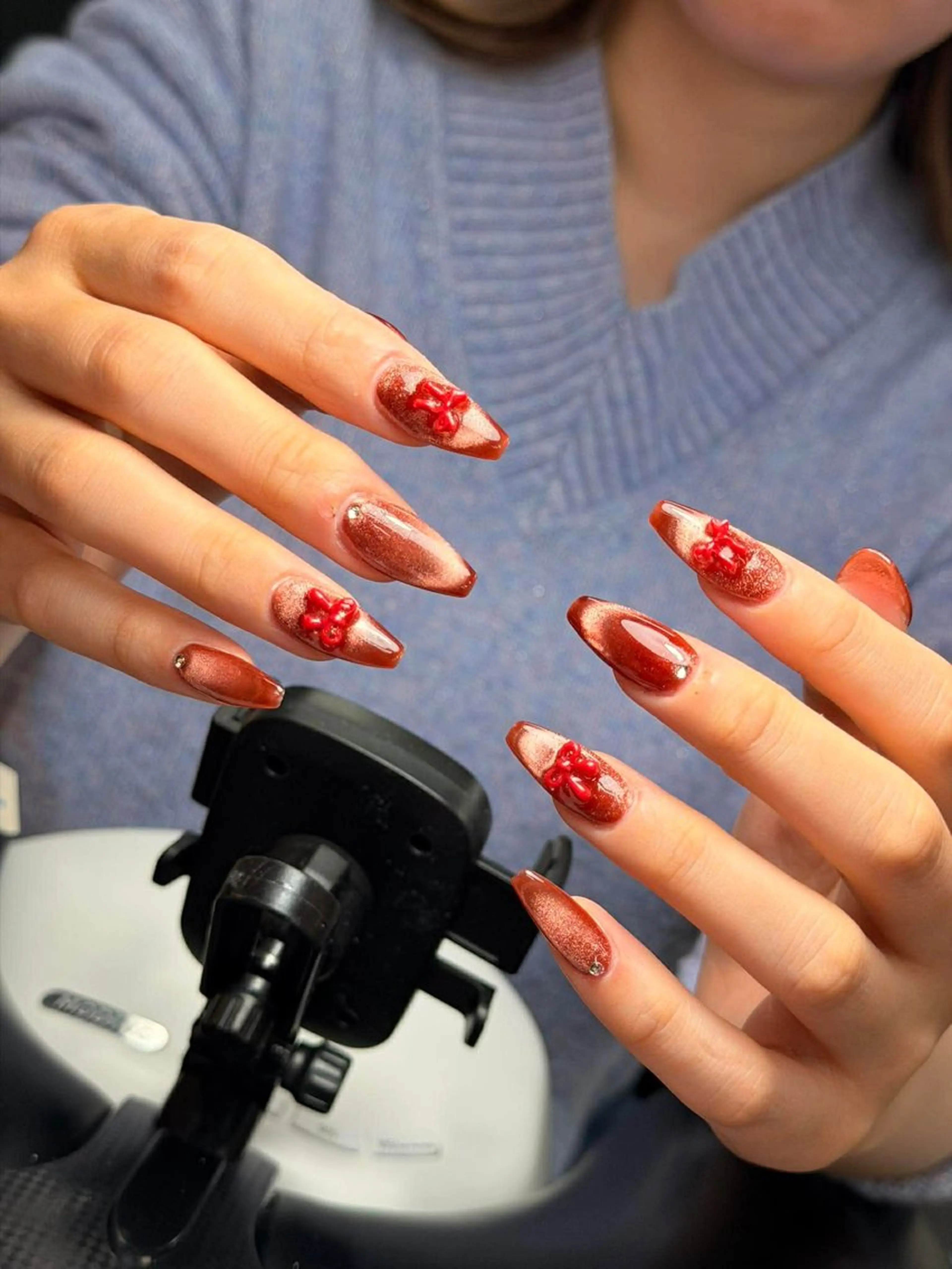 ネイル 韓国ネイル 持ち込み ニュアンスネイル ネイルチップ 冬ネイル LISA ANA.CHUOのネイルデザイン