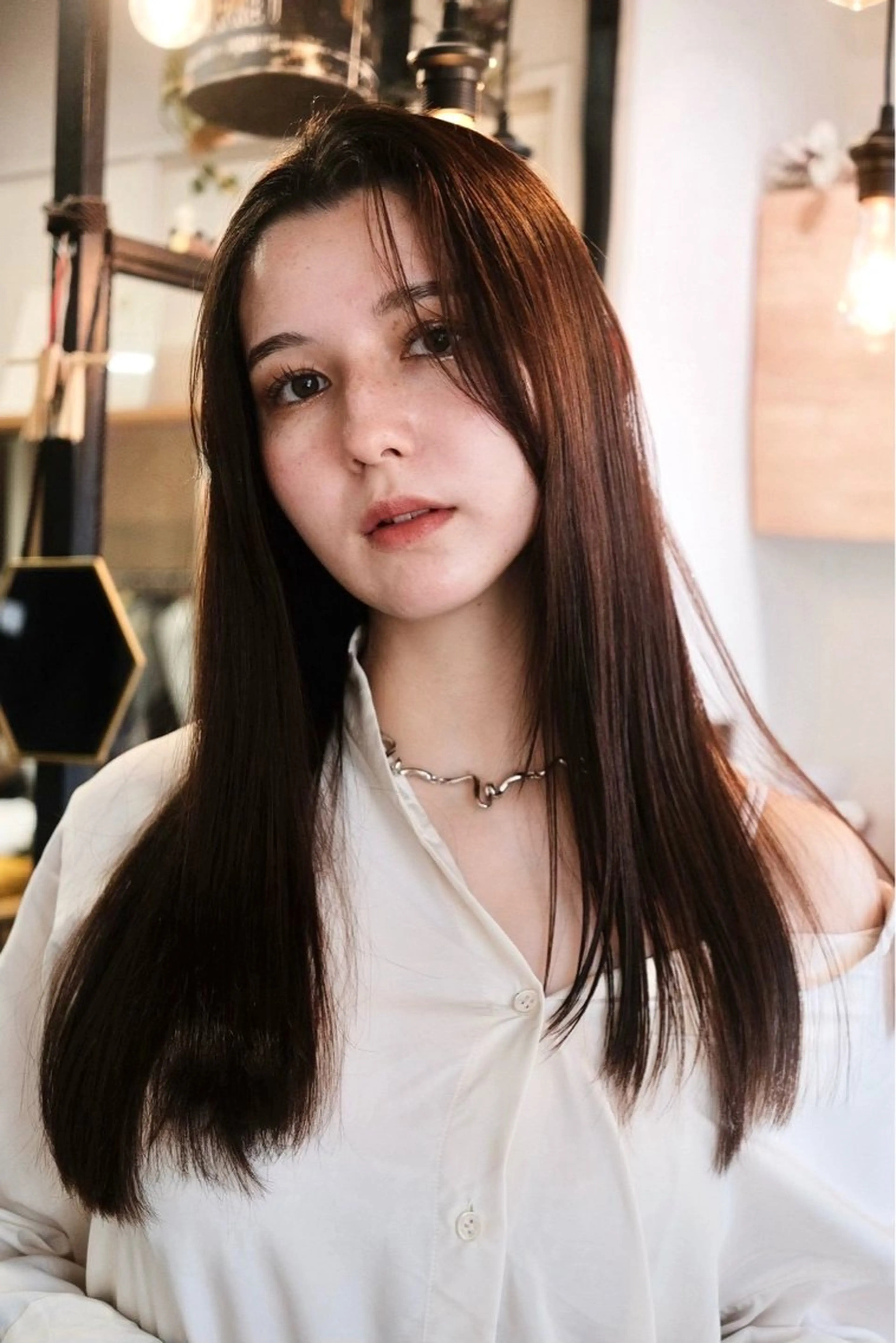 sinsで叶える、柔らかな酸性縮毛矯正⋆*「sins髪質改善ストレート」の写真