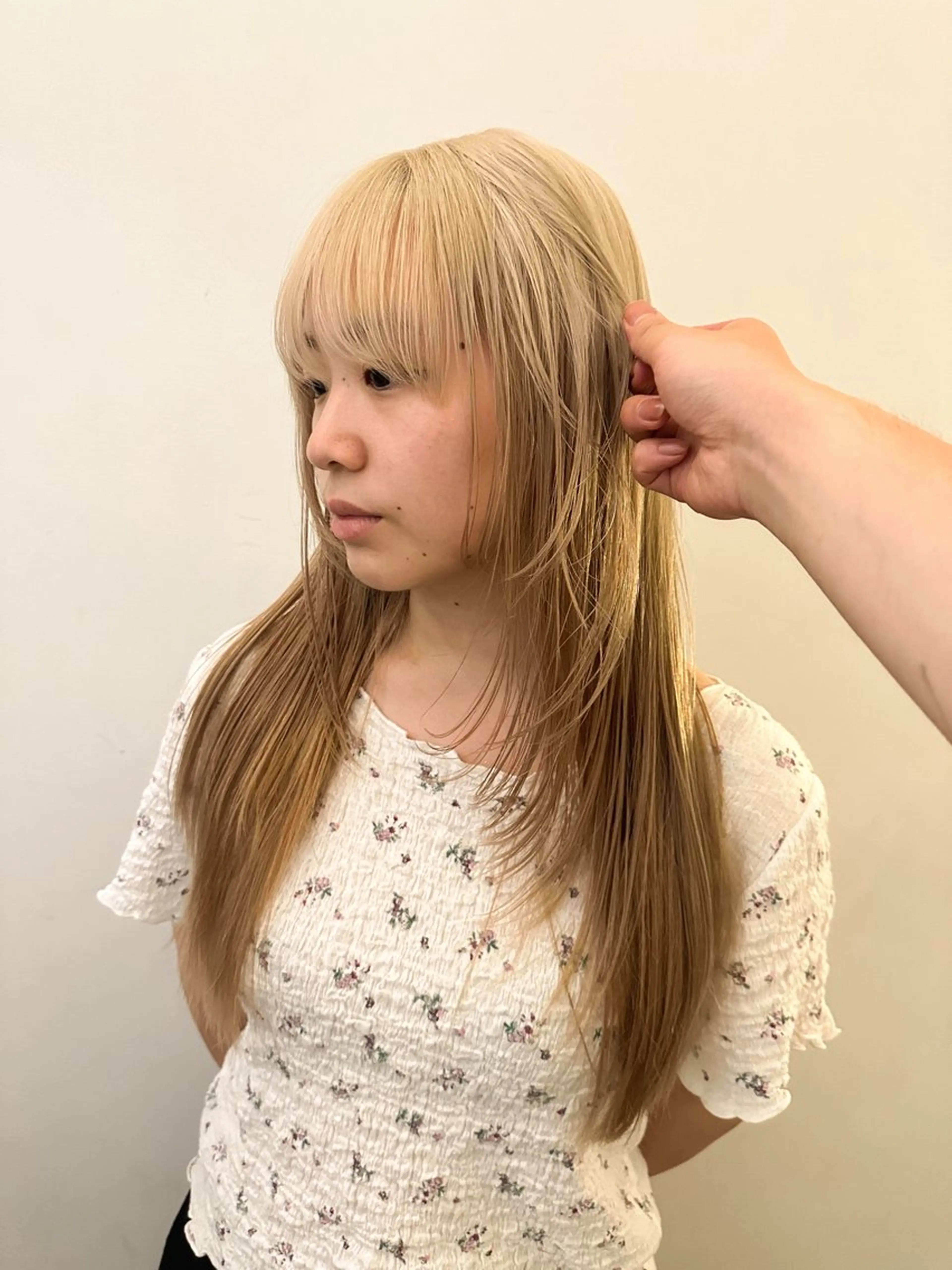 ロング カラー デザインカラー ハイライト🌟/ ボブ/豊田のヘアスタイル