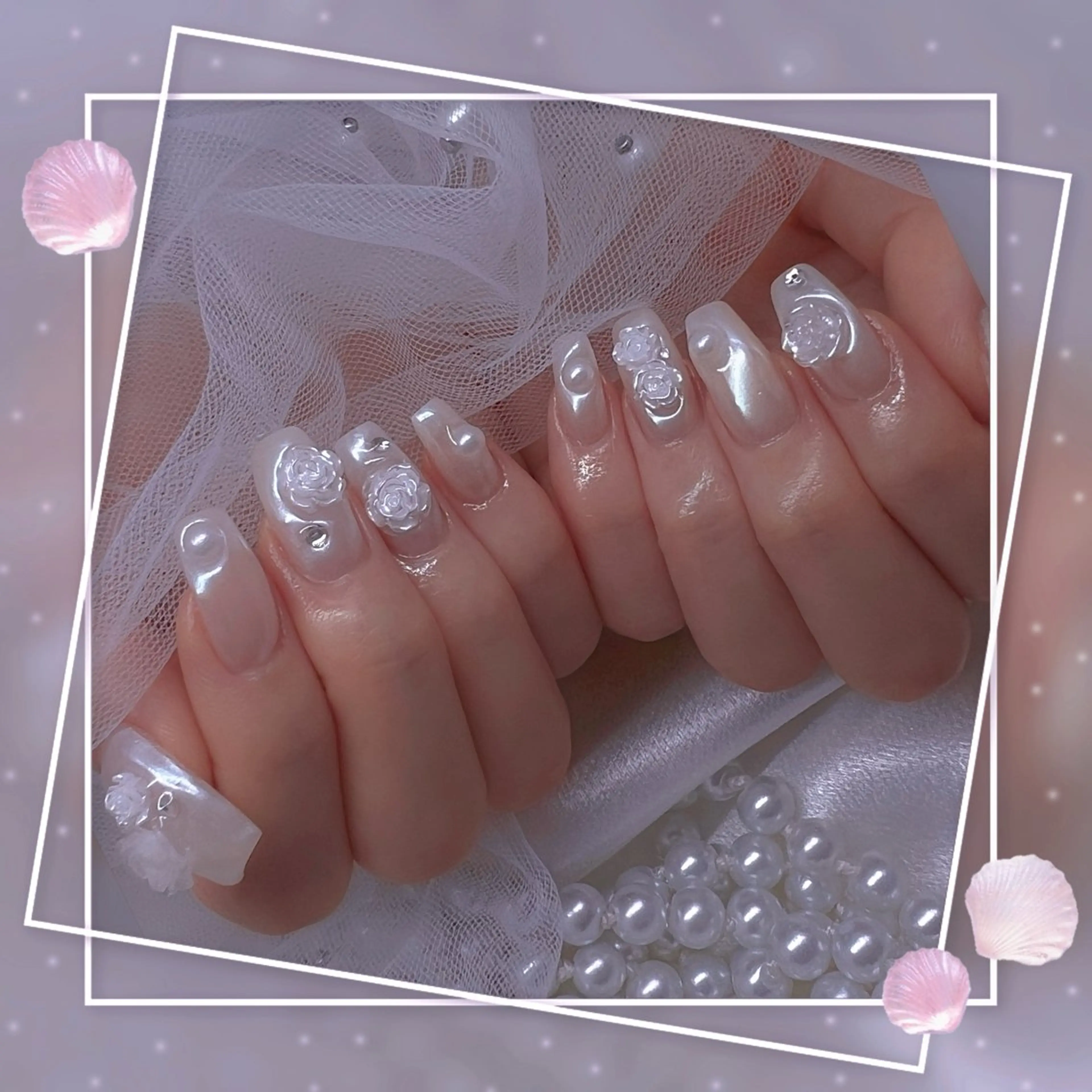 ネイル チークネイル ガーリー グラデーション マグネットネイル ピンク ハンドネイル ハンドケア Chill Nailsalonのネイルデザイン