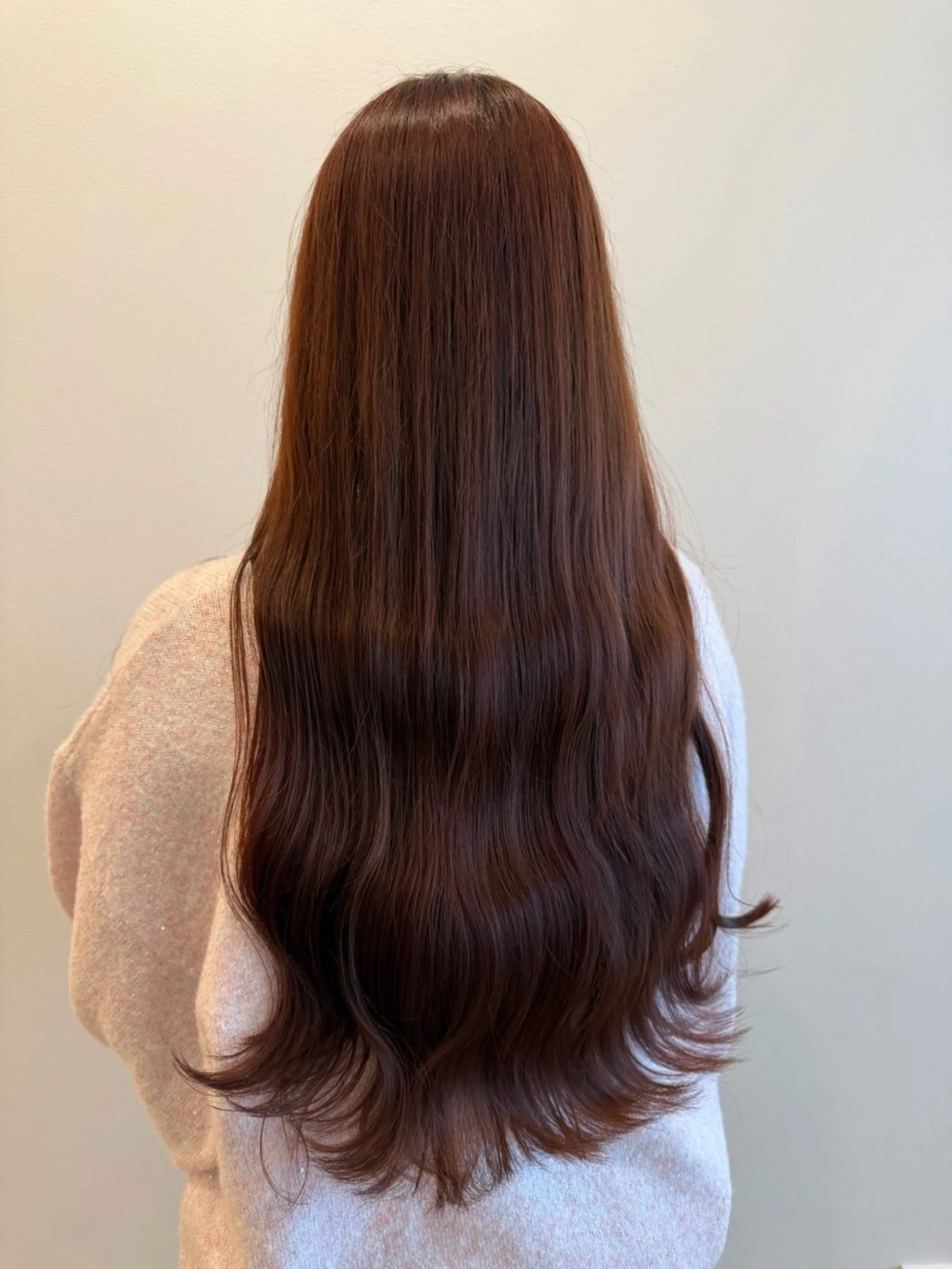 ロング カット ヘアカラー トリートメント ともか/美髪透明感 カラー/顔周りカットのヘアスタイル