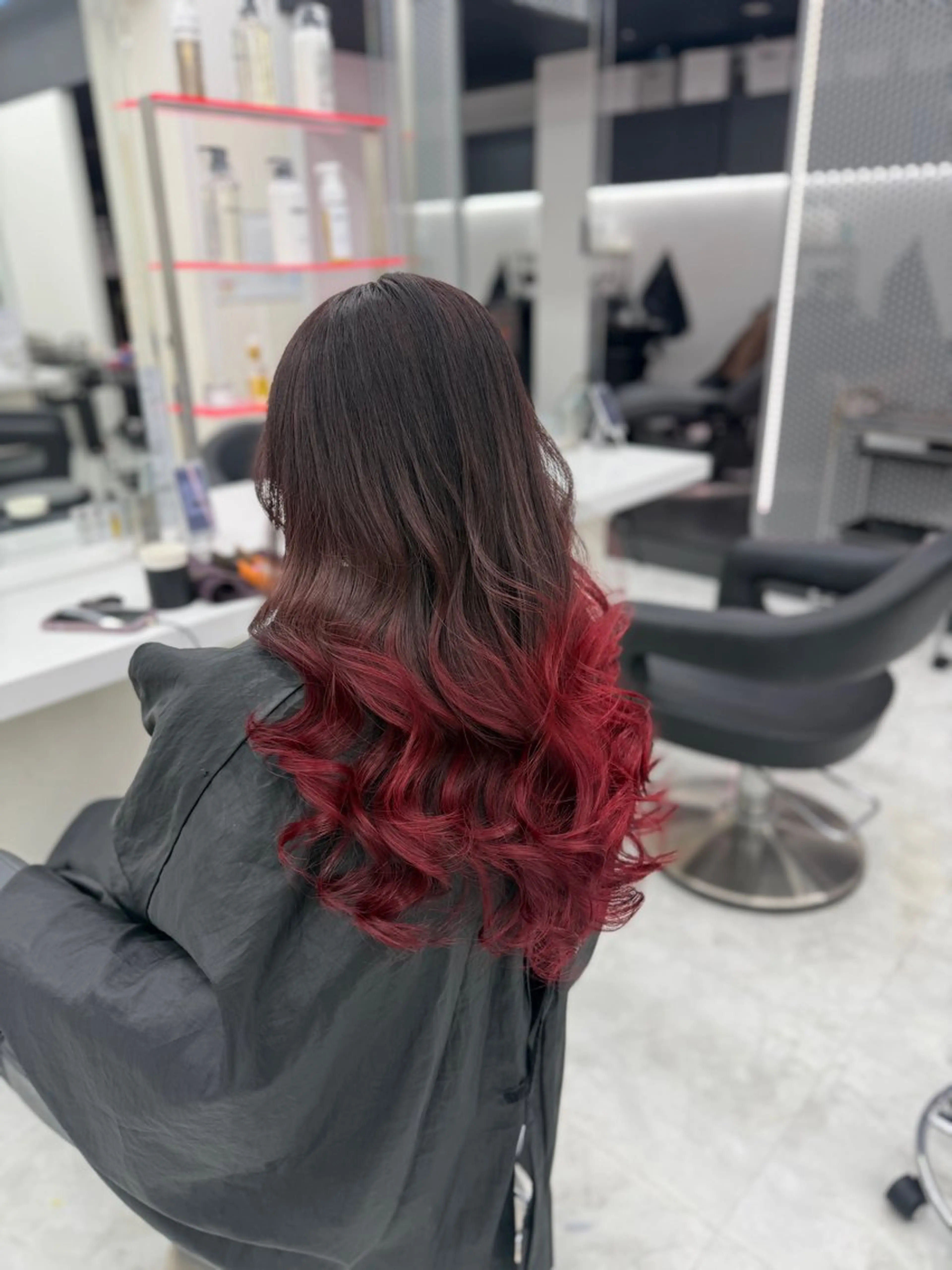 ロング カラー ヘアアレンジ デザインカラー グラデーションカラー 🎀Girly艶髪カ ラー🎀Harukaのヘアスタイル