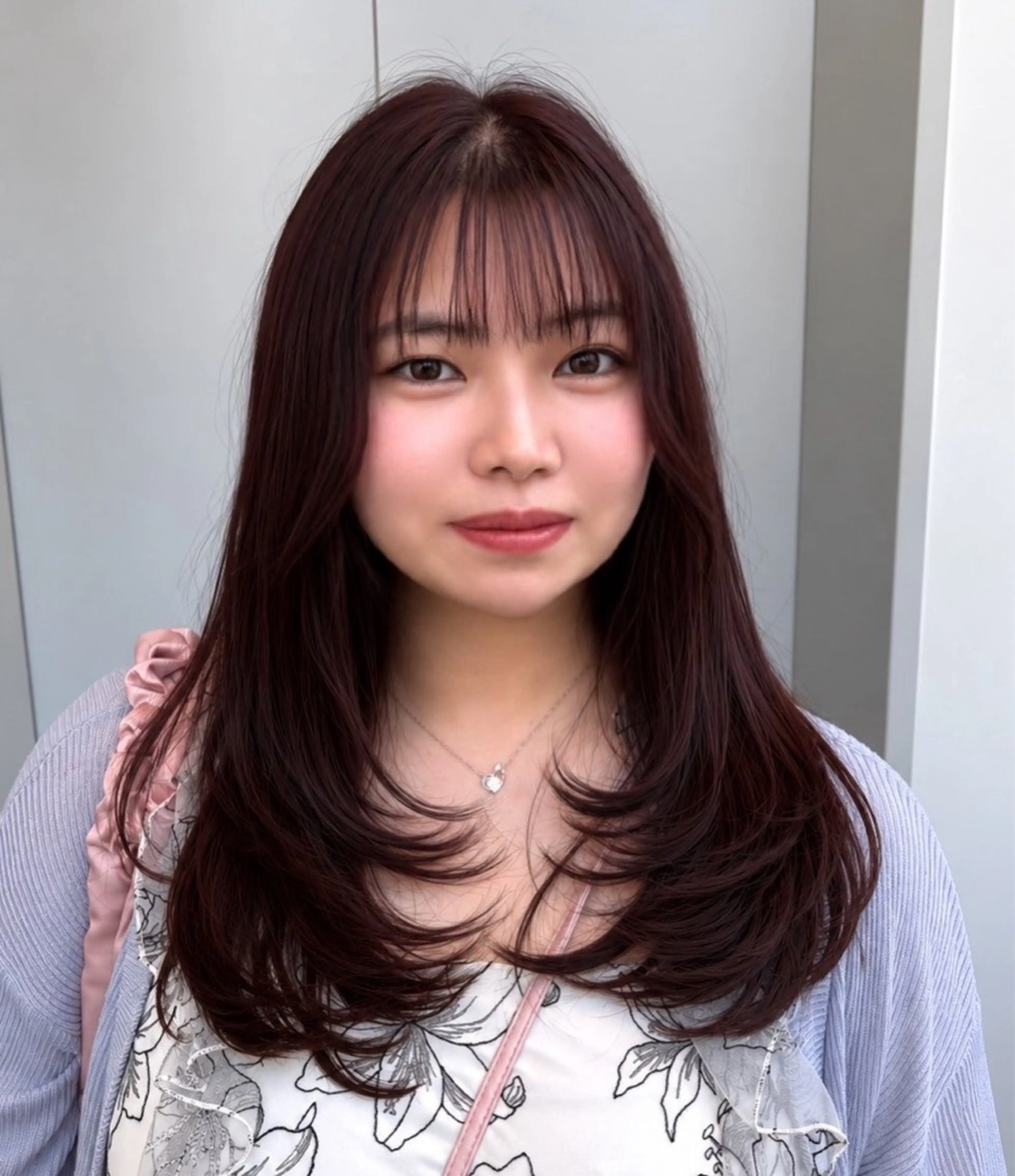 ロング カラー カット ヘアカラー トリートメント 韓国レイヤー⋆౨ৎ゚ 透カラー🩶/ユウキのヘアスタイル
