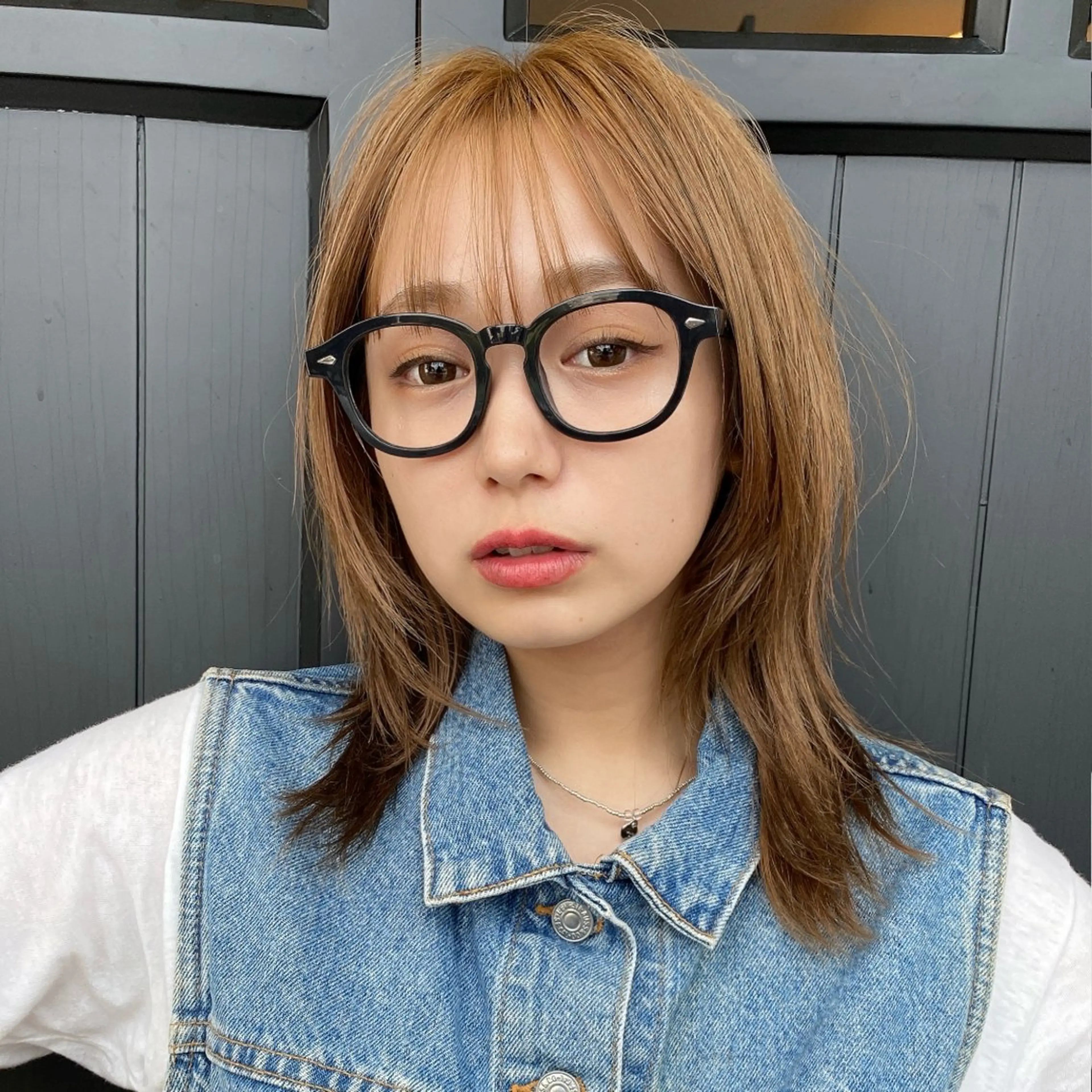 ミディアム ミディアムパーマ ハイライト 髪質改善 レイヤーカット ショート職人 美容師【KENTA】のヘアスタイル