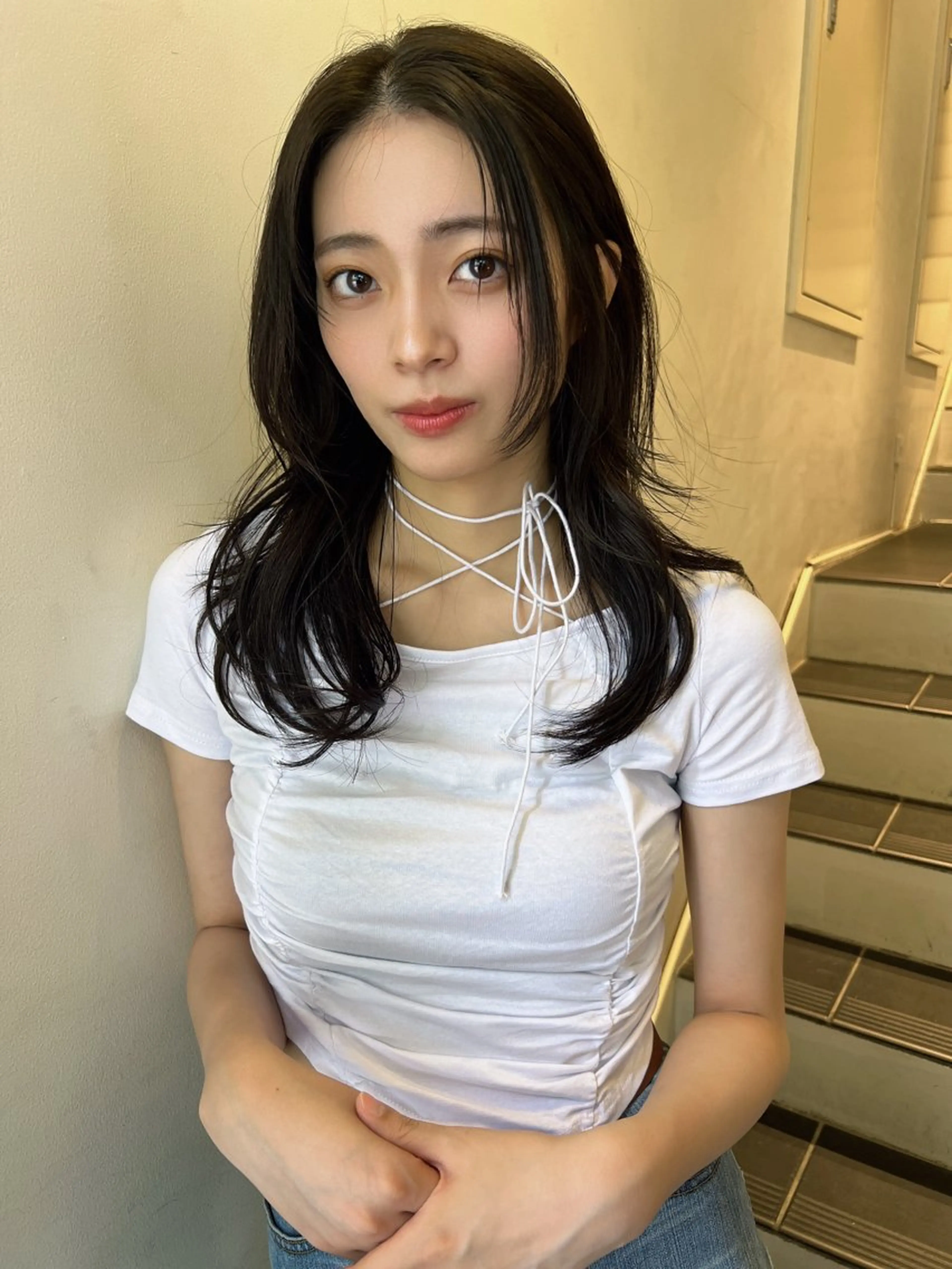 ロング 高山沙来/ストレート パーマ特化/縮毛矯正のヘアスタイル