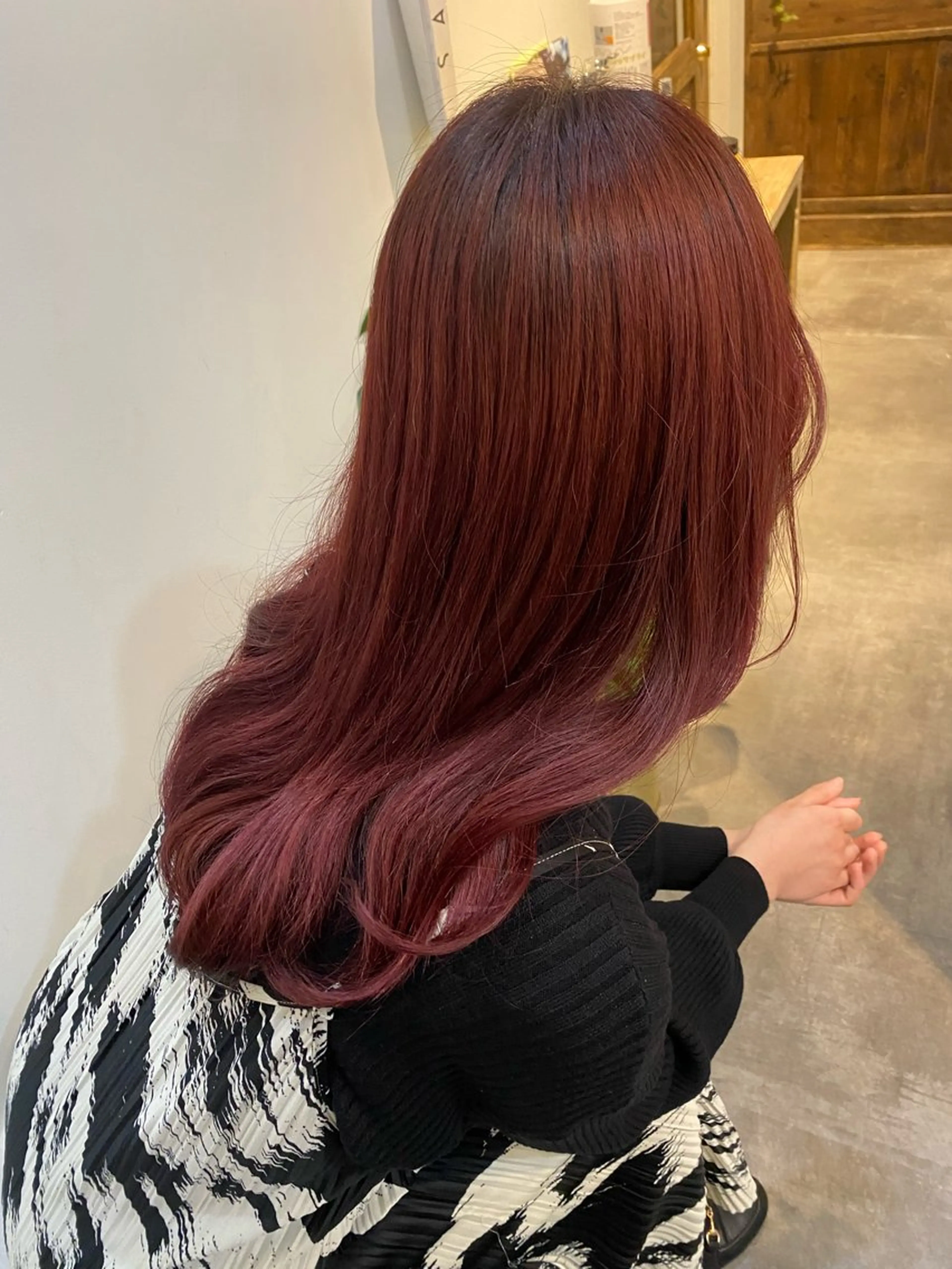 【ワンカラーで叶う🍒】暖色カラー+エミーム3stepトリートメント(超音波アイロン付）+炭酸SPA🌸の写真