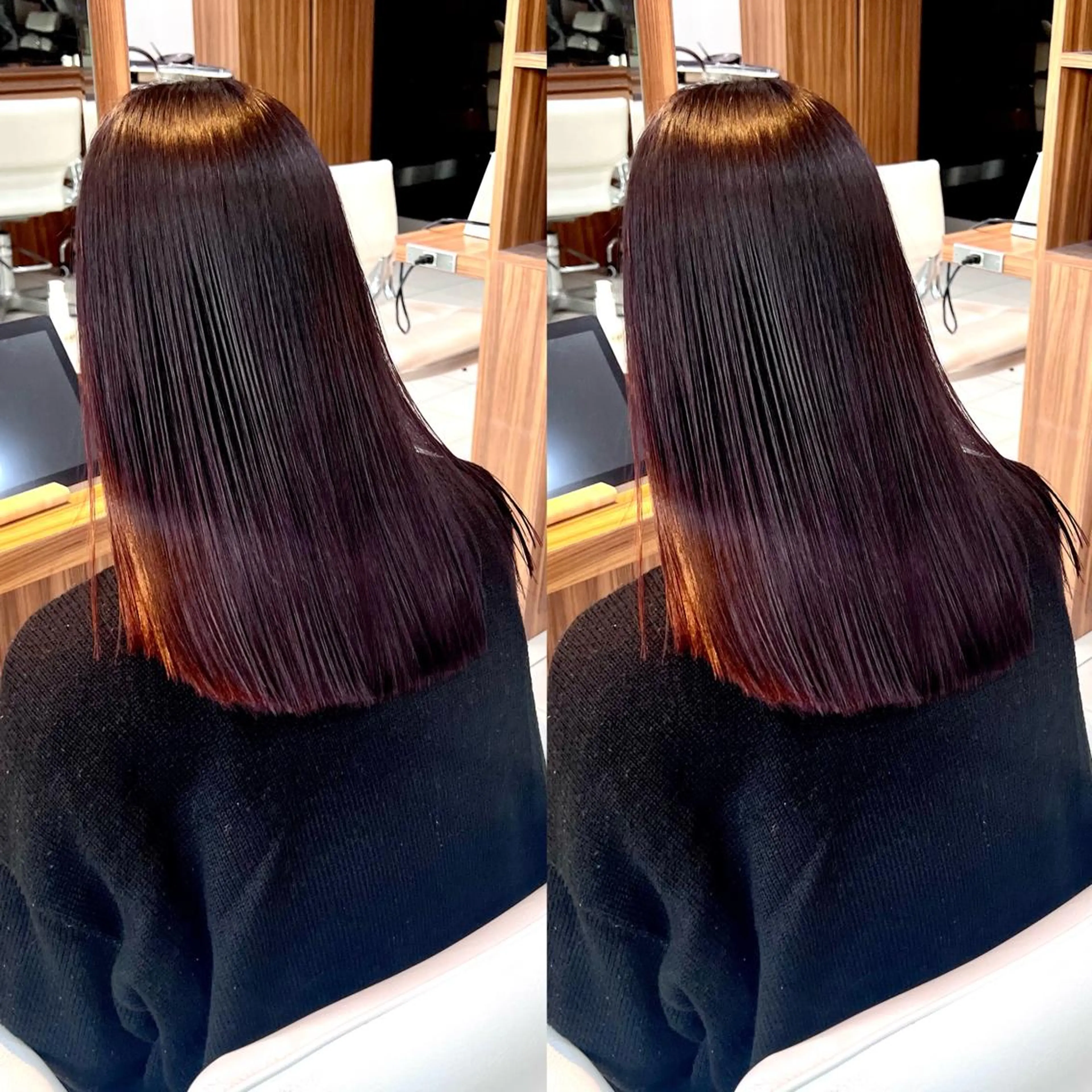 ロング カラー 髪質改善 トリートメント 大和市の白髪ぼかし 職人￤柳川拓哉のヘアスタイル