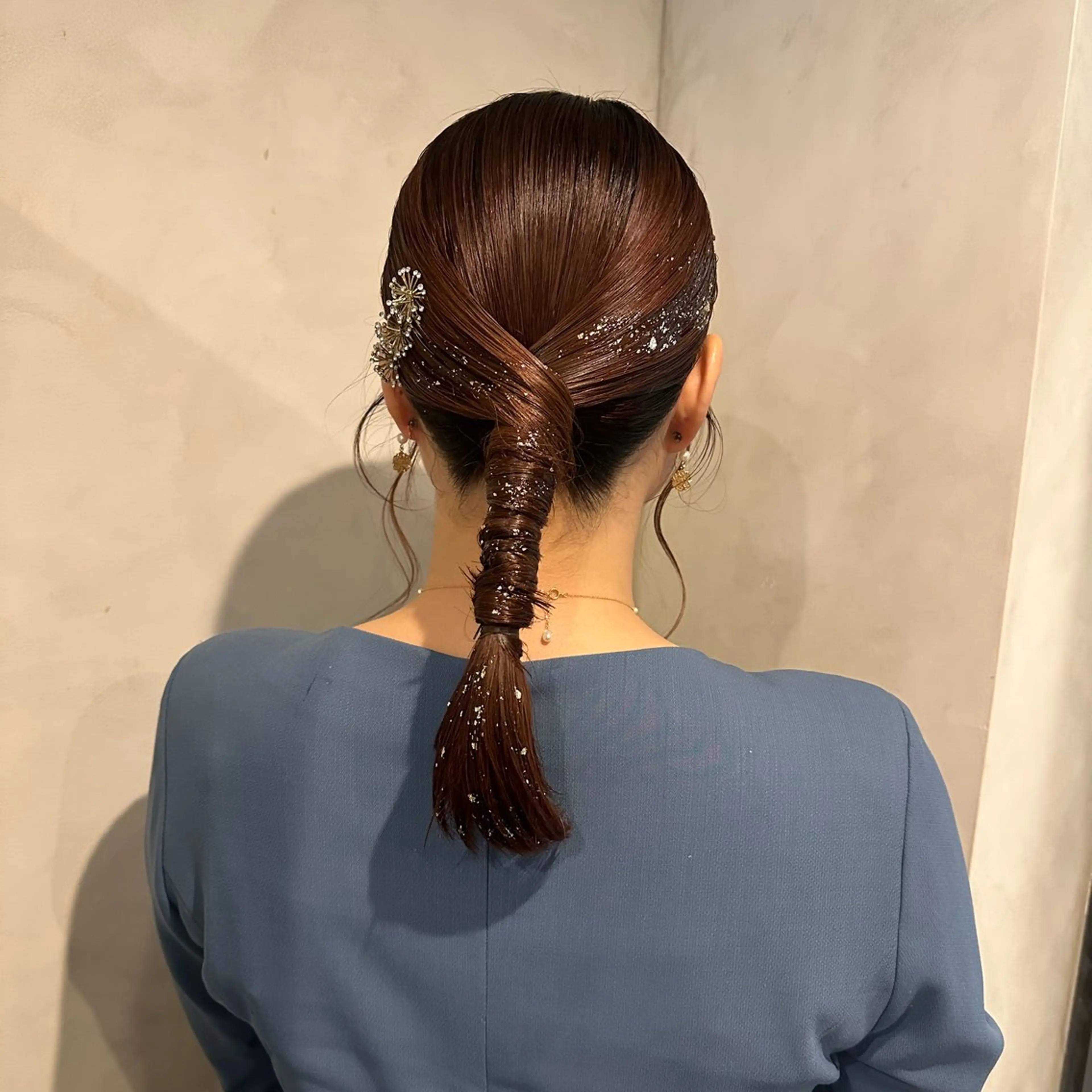 ミディアム ヘアアレンジ 似合わせカット ヘアセット Yuki☺︎パーマ レイヤーカットのヘアスタイル