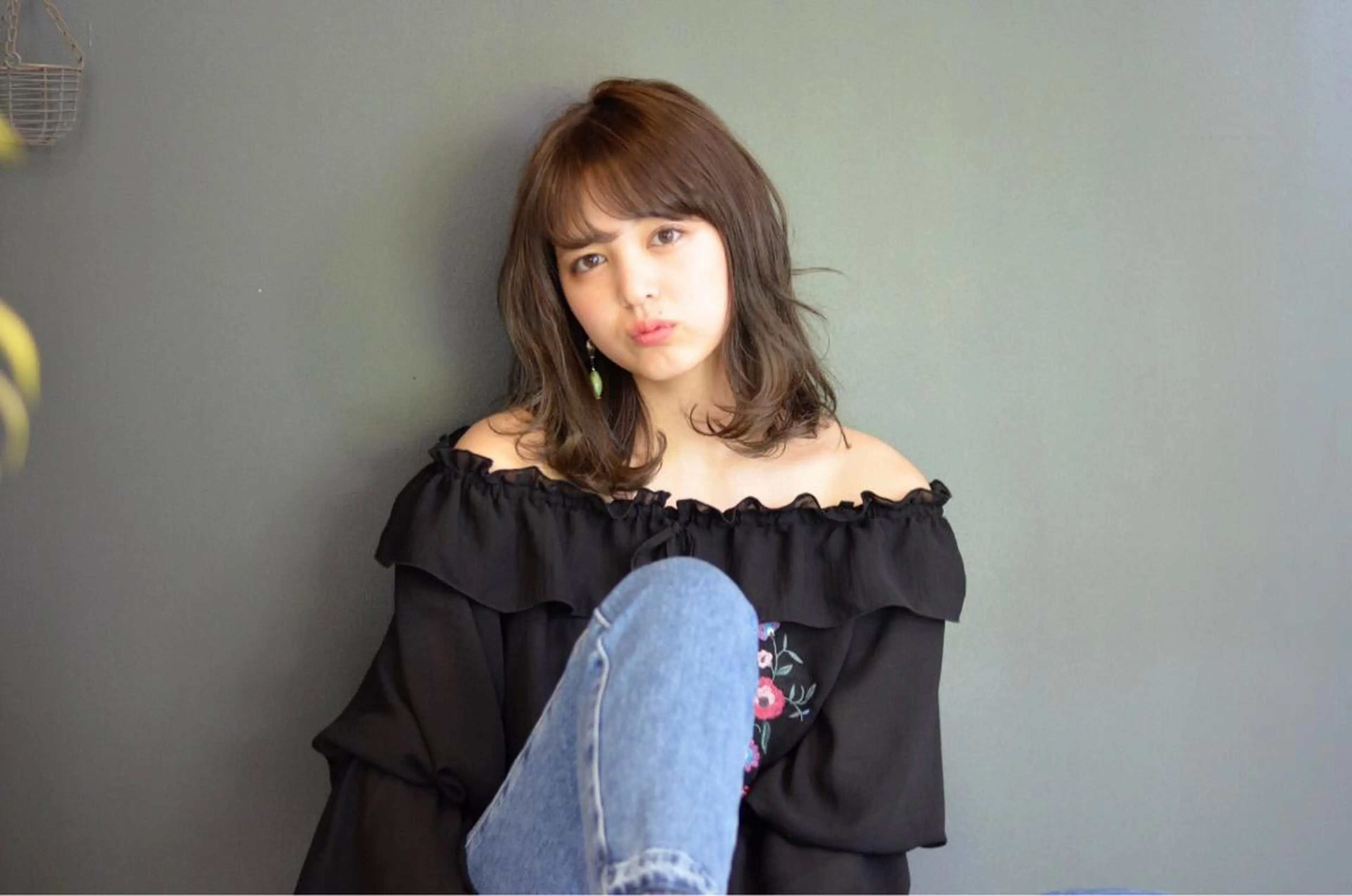 ミディアム カラー グレージュ GiseL天神カラー 髪質改善/ブリーチのヘアスタイル