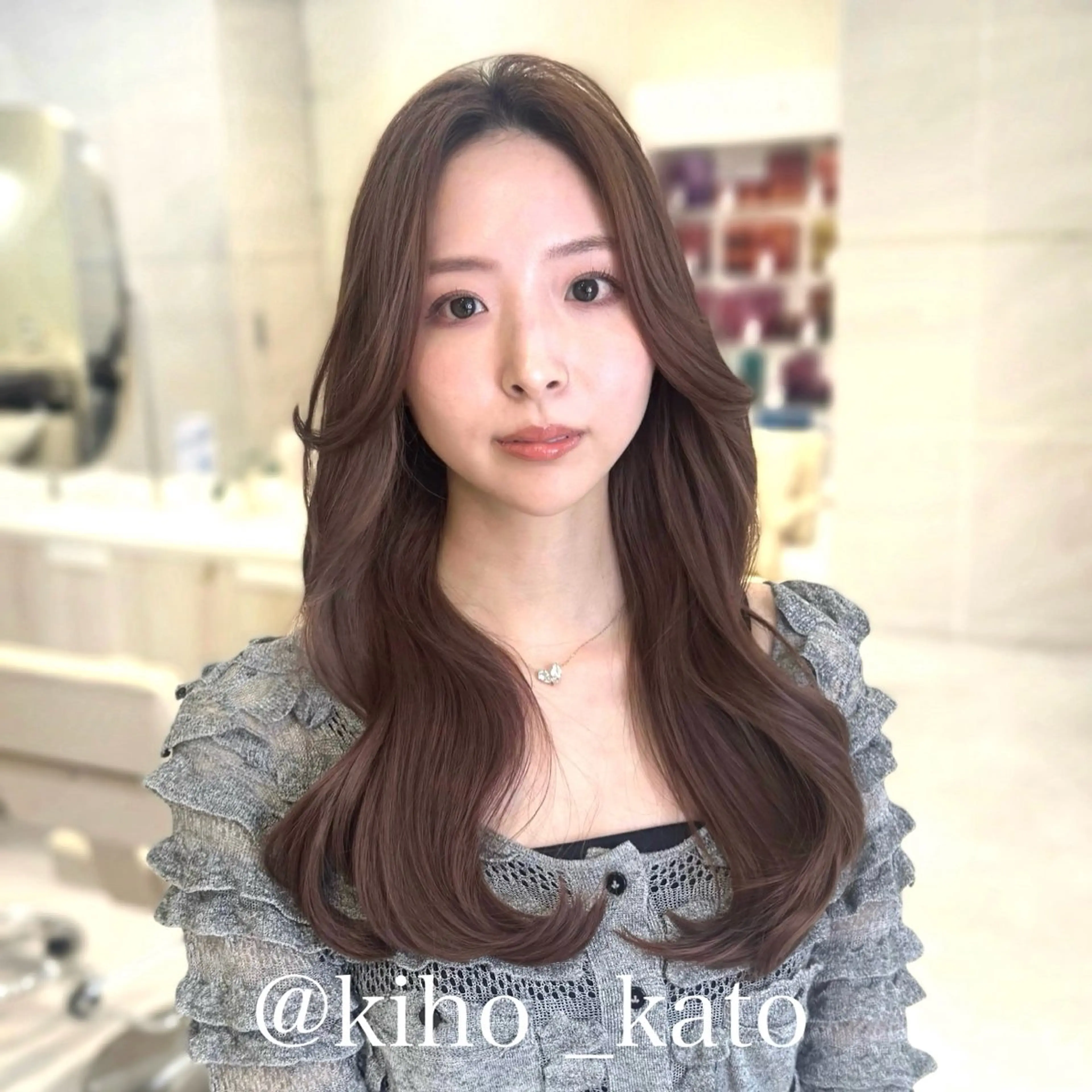 ロング カット ヘアカラー 1日1名様限定 予約可能のヘアスタイル