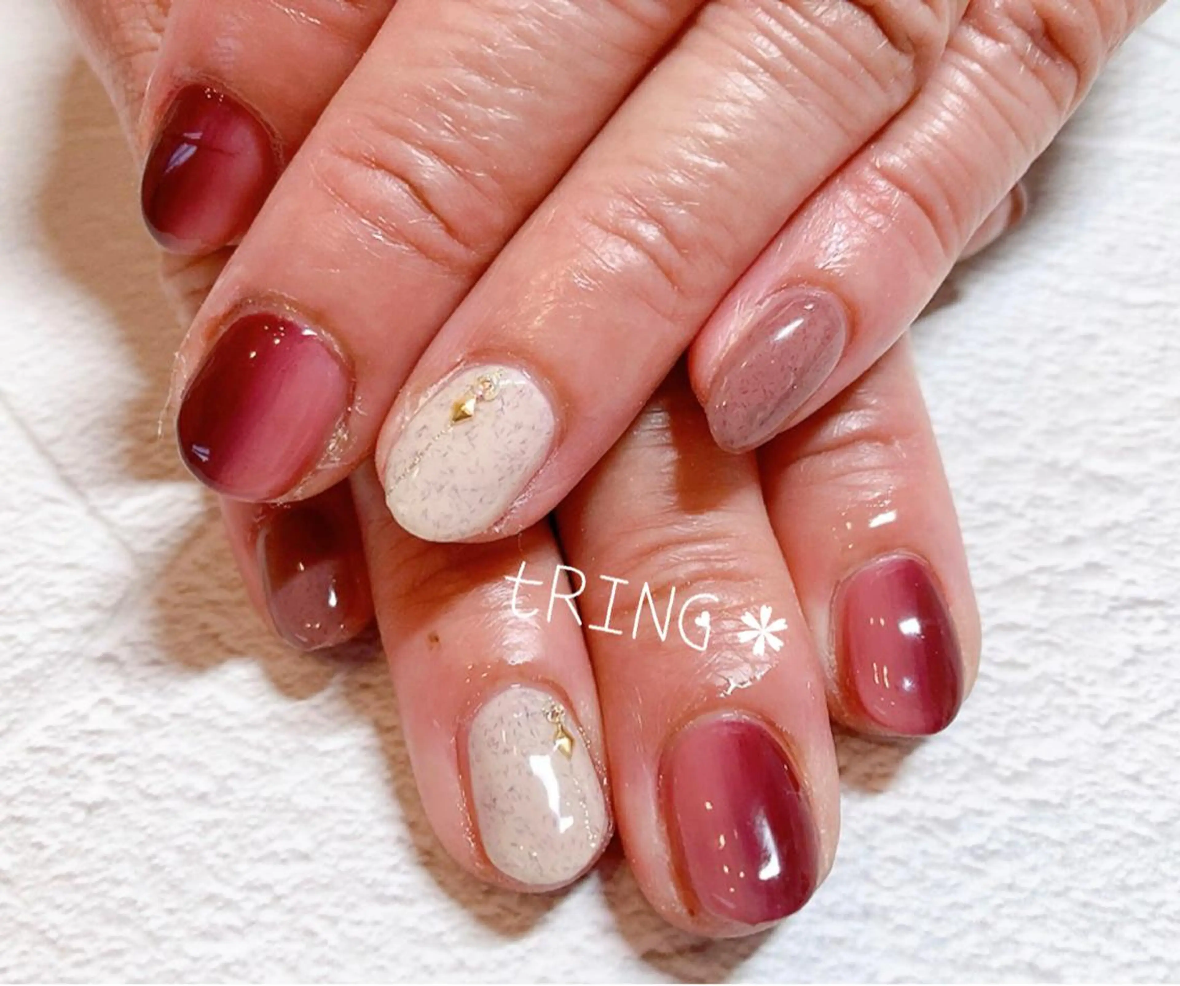 ネイル ハンドネイル tRING＊ しいの木台のネイルデザイン