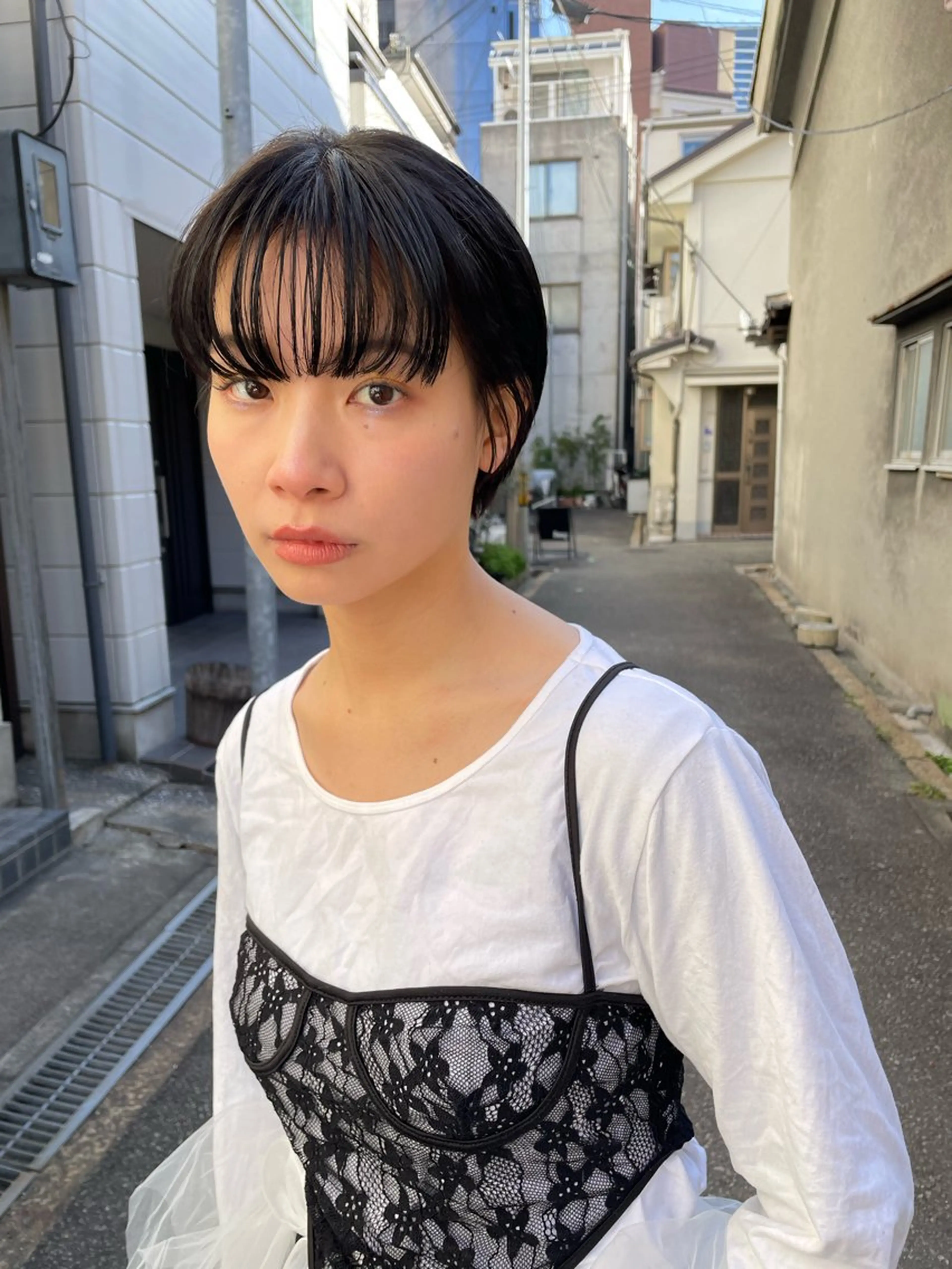 ミディアム カラー パーマ ヘアアレンジ メンズ tatsumi/ボブ ウルフ/レイヤーのヘアスタイル