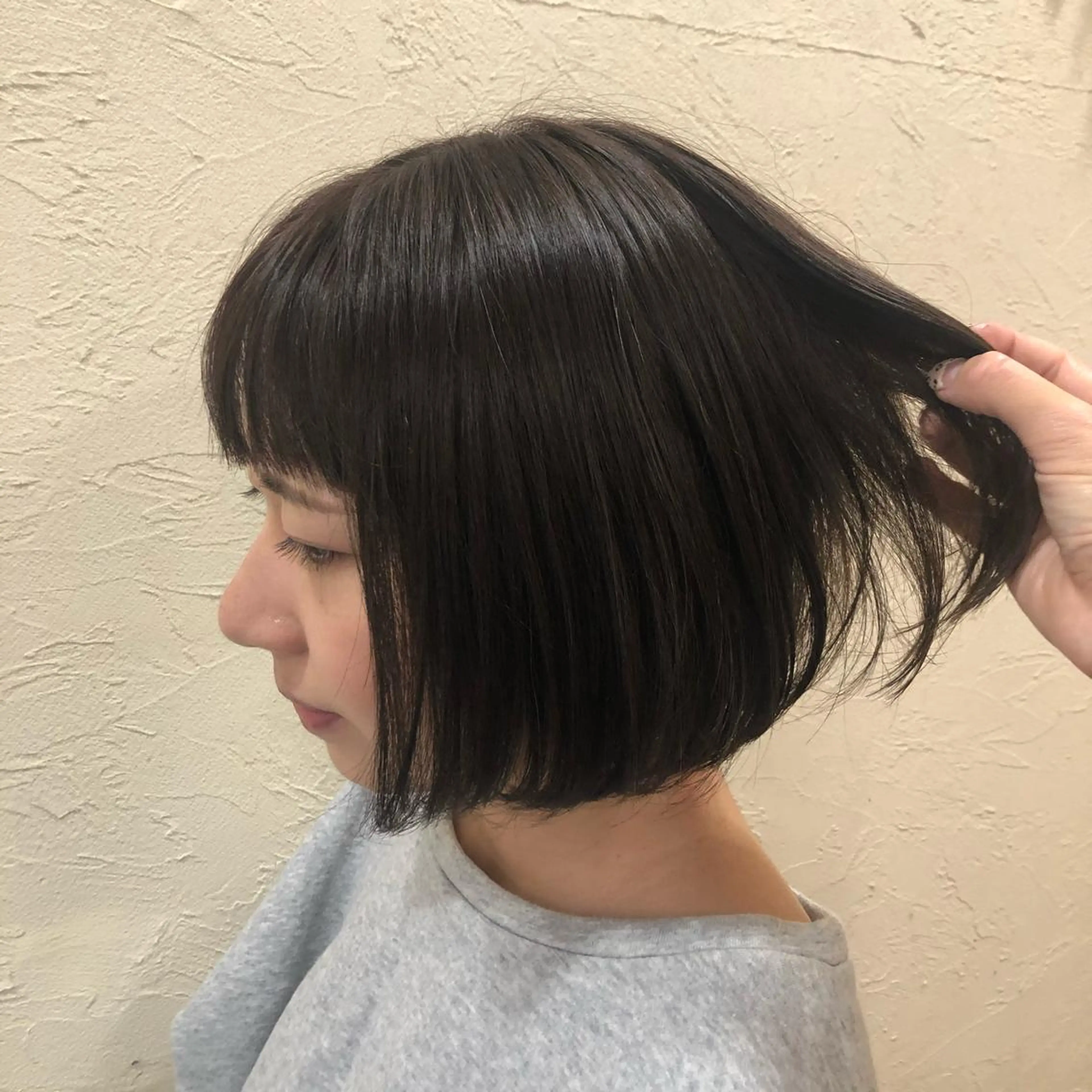 ショート カラー ボブ カット ヘアカラー トリートメント ENIF ヤマグチアツコのヘアスタイル