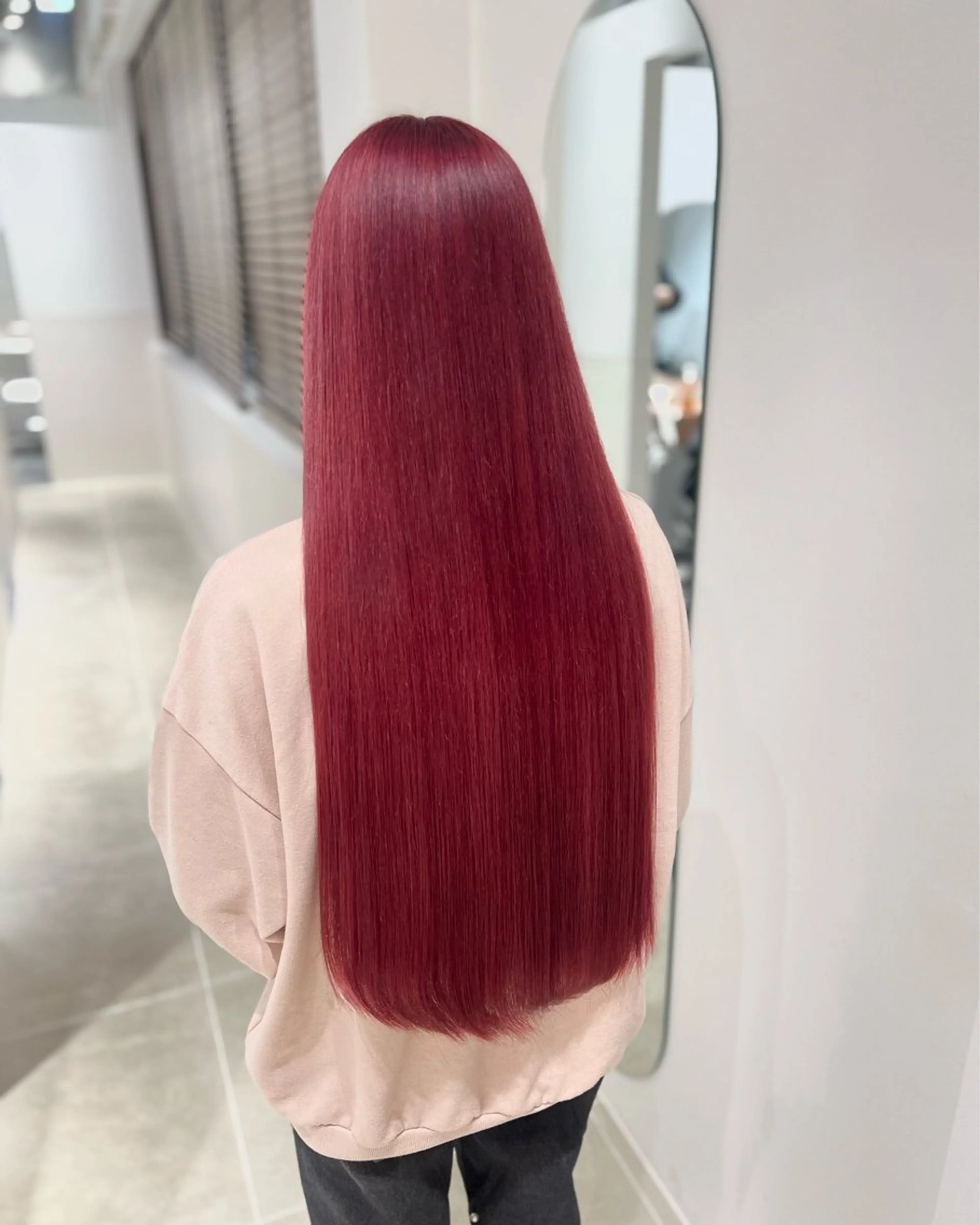 セミロング カラー ヘアアレンジ 💕上野美容師☁ ブリーチ💖サワのヘアスタイル