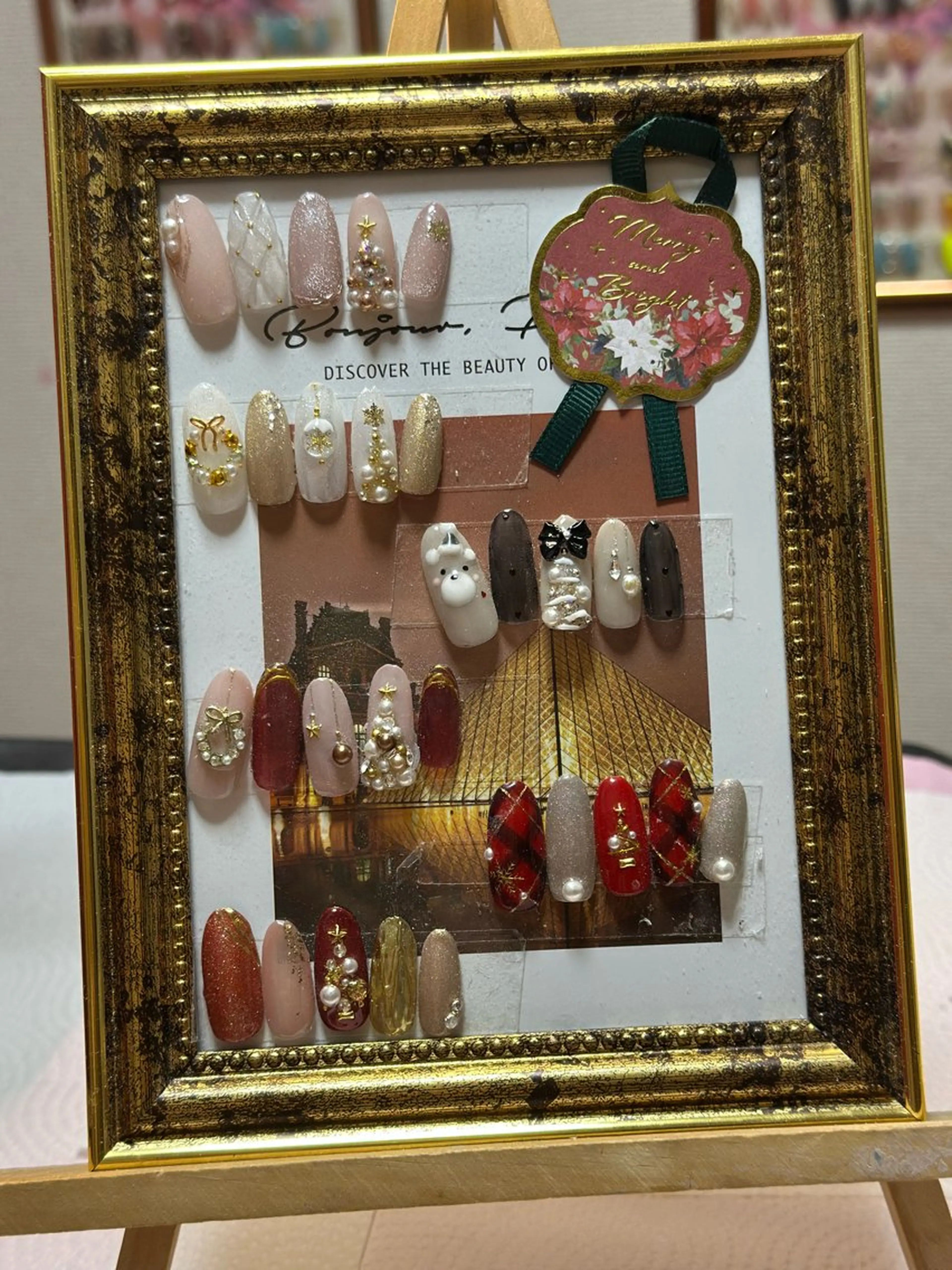 ネイル ゴージャス 冬ネイル クリスマス 桜田 麻菜のネイルデザイン