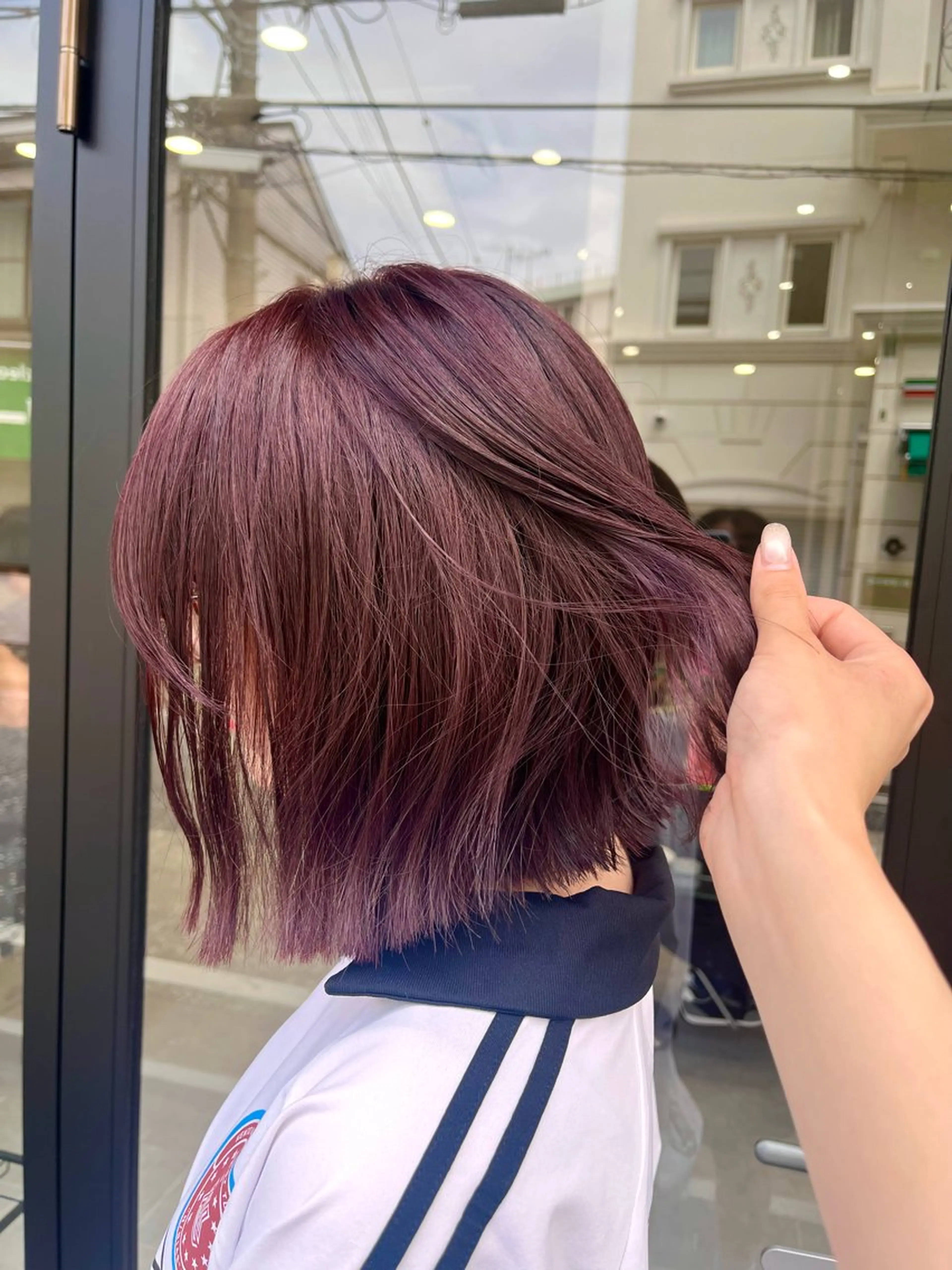 ミディアム カット ヘアカラー 🇰🇷韓国ヘア 🇰🇷SAKURAのヘアスタイル