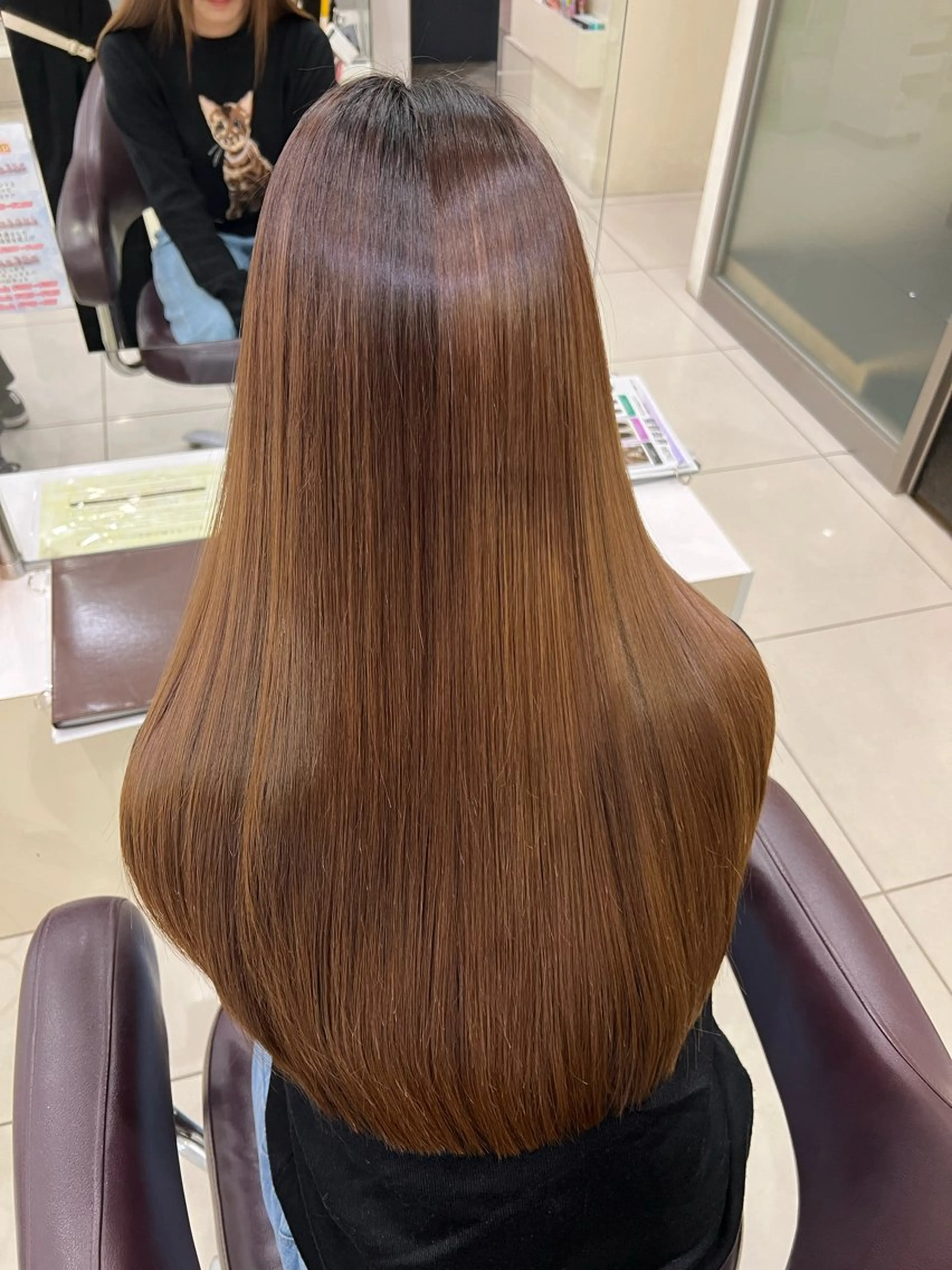 ロング パーマ カット 縮毛矯正 TELA HAIR 石岡♡ａｉｋａのヘアスタイル