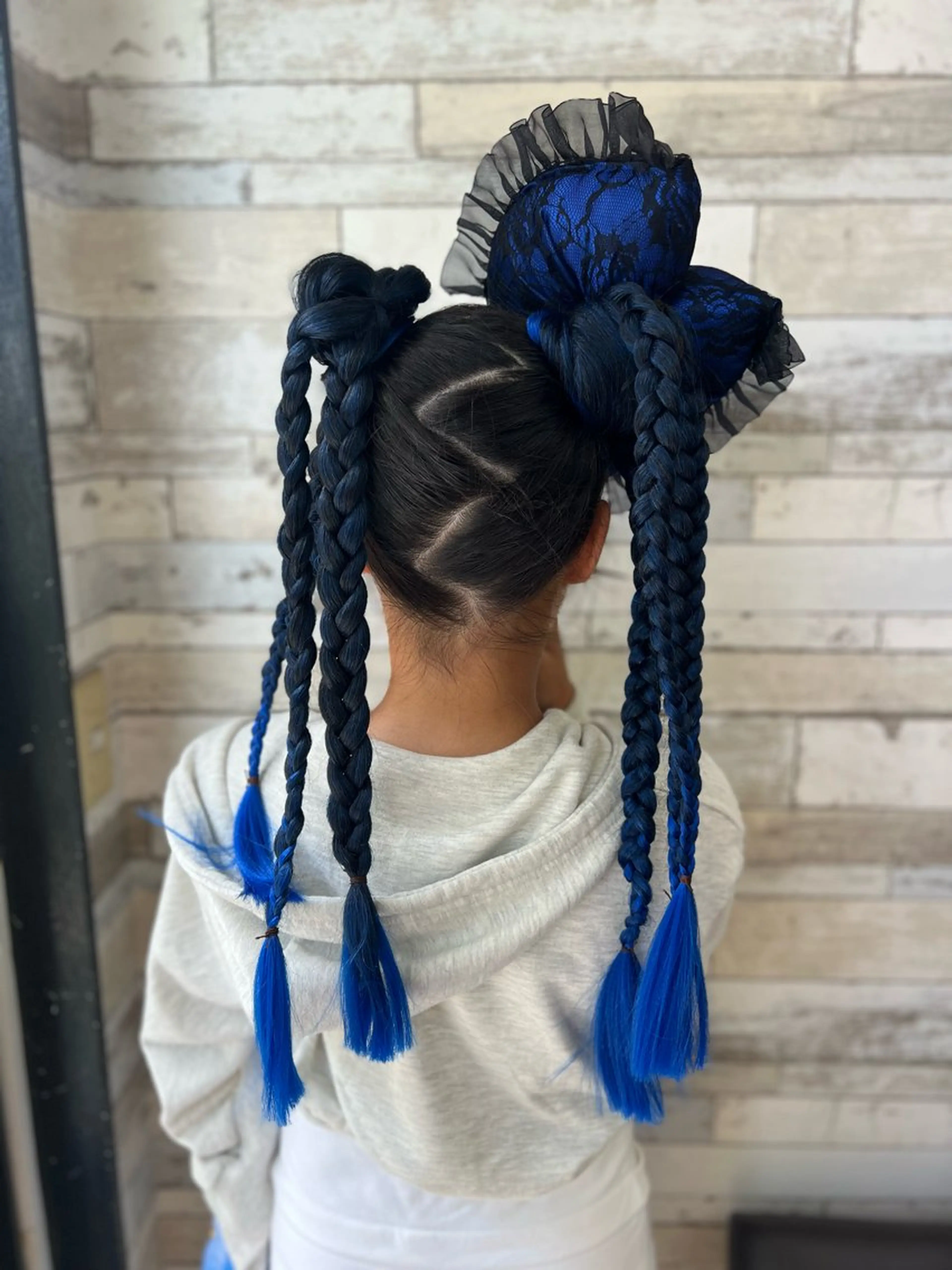 ロング エクステ B-W ⭐️REIKOのヘアスタイル