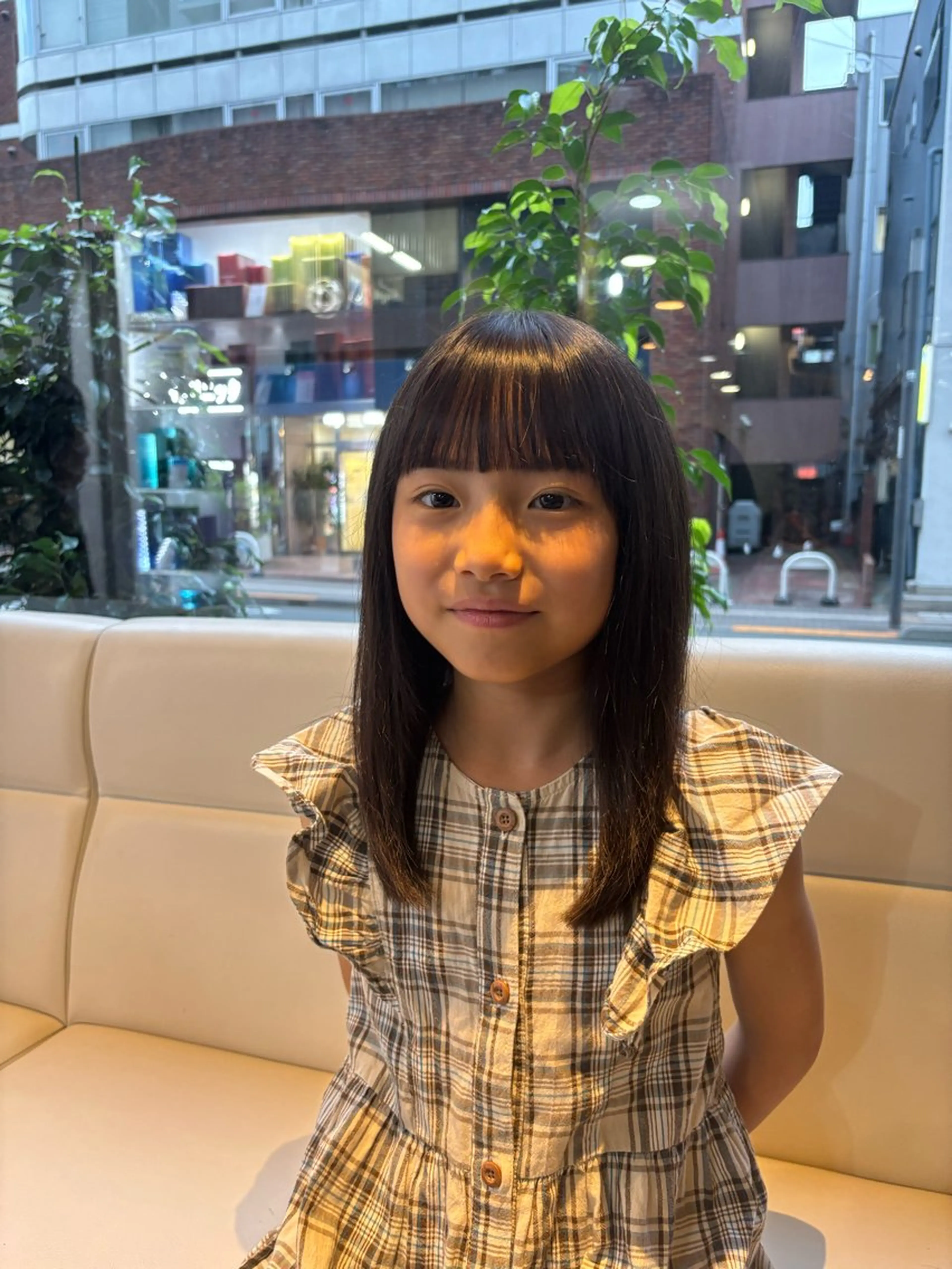 セミロング レイヤー/ハッシュカ ット/顔周り/フウカのヘアスタイル