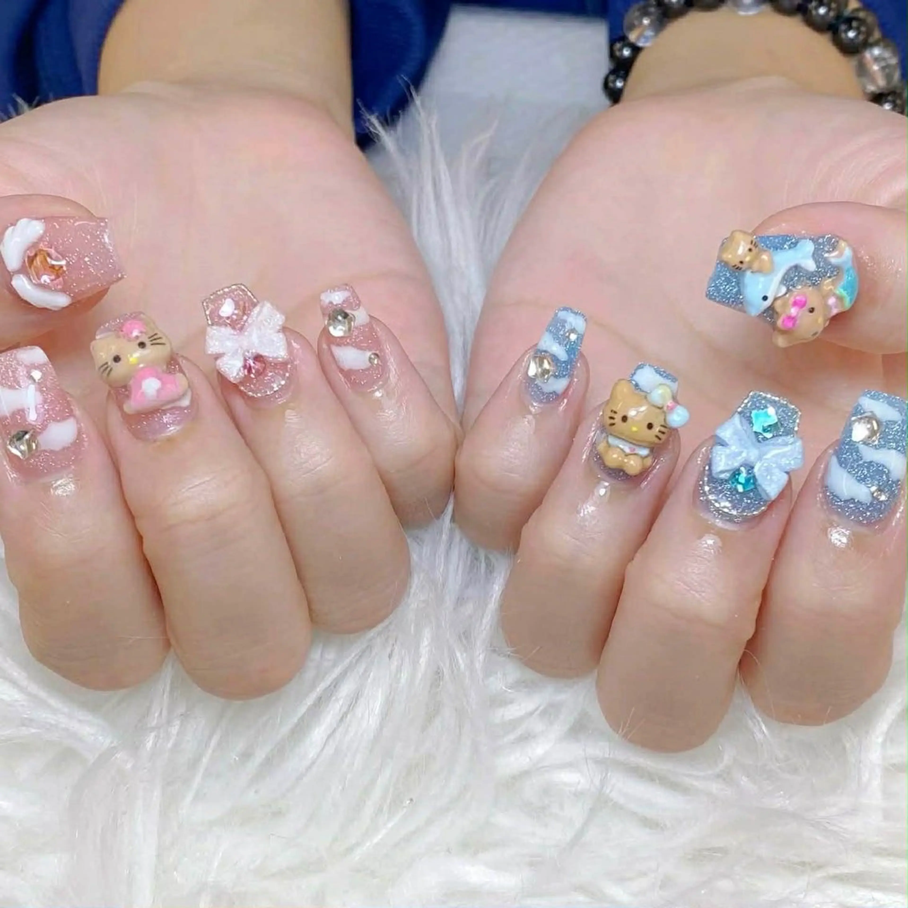 ネイル ハンドネイル ゴテゴテネイル JRのネイルデザイン