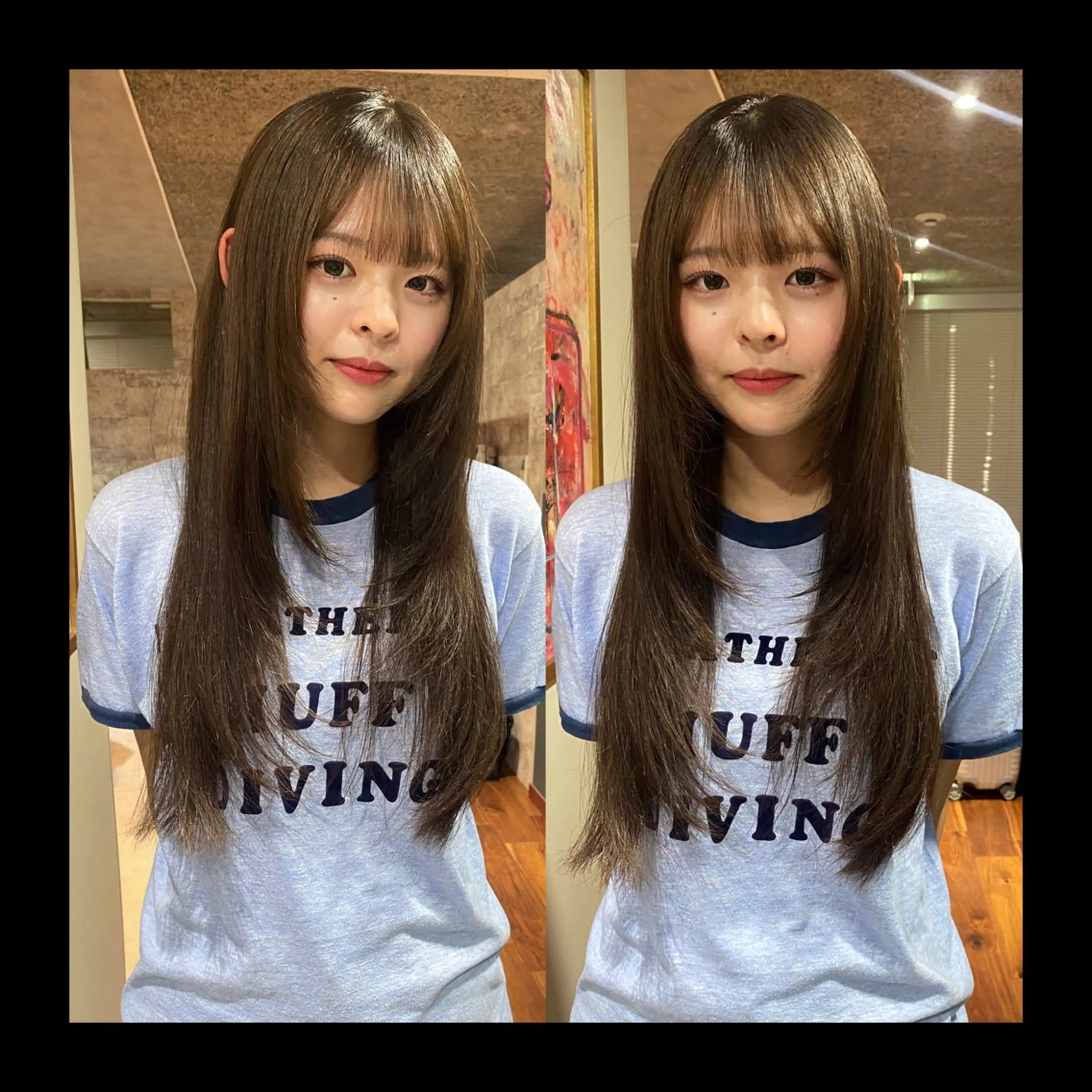 ロング カラー ブラウンカラー カット ヘアカラー トリートメント mai / linoah˚✧のヘアスタイル