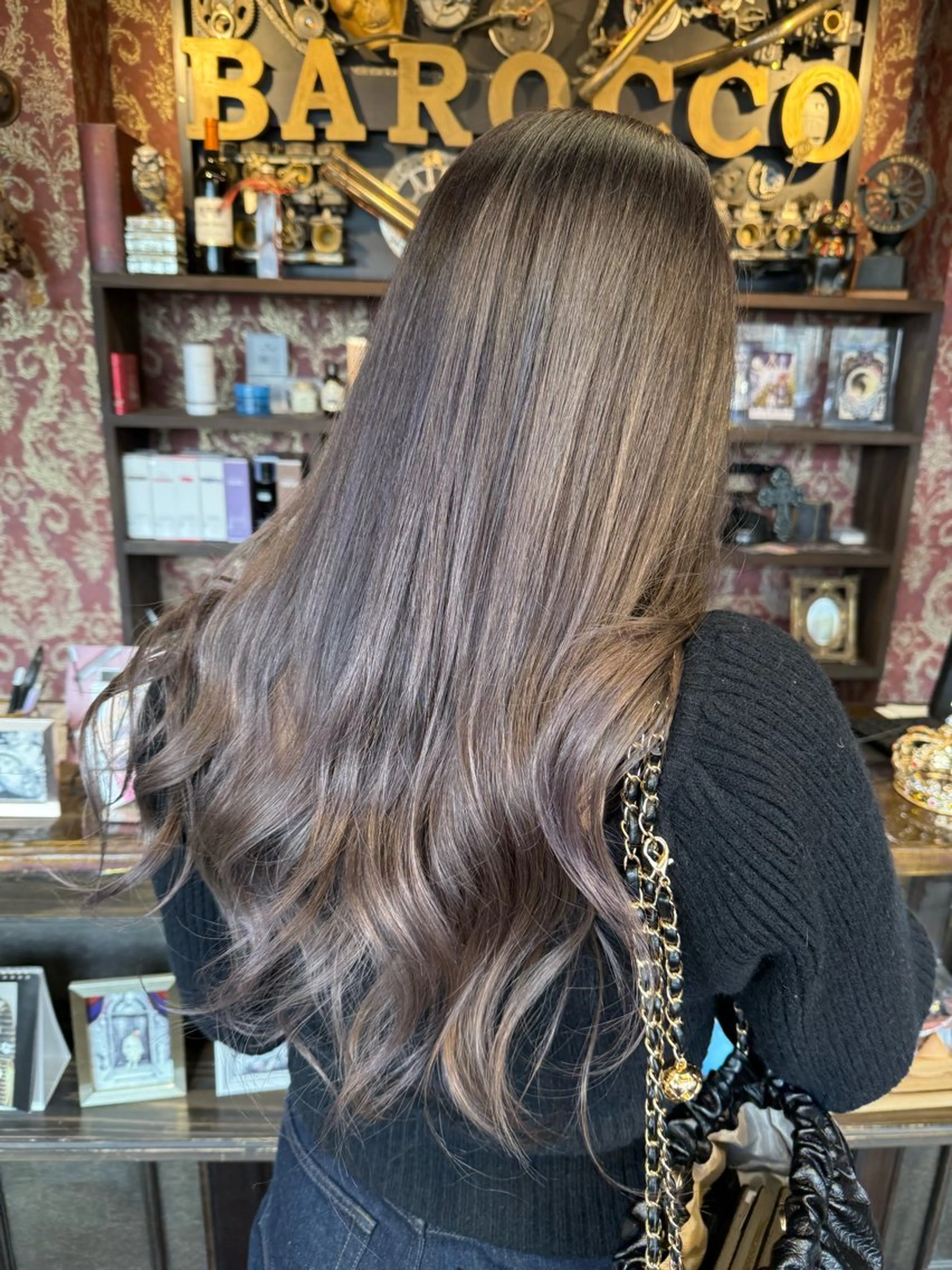 ロング カラー グレージュ ピンクカラー ヘアカラー トリートメント Barocco 🎀ヒメ🎀(19)のヘアスタイル