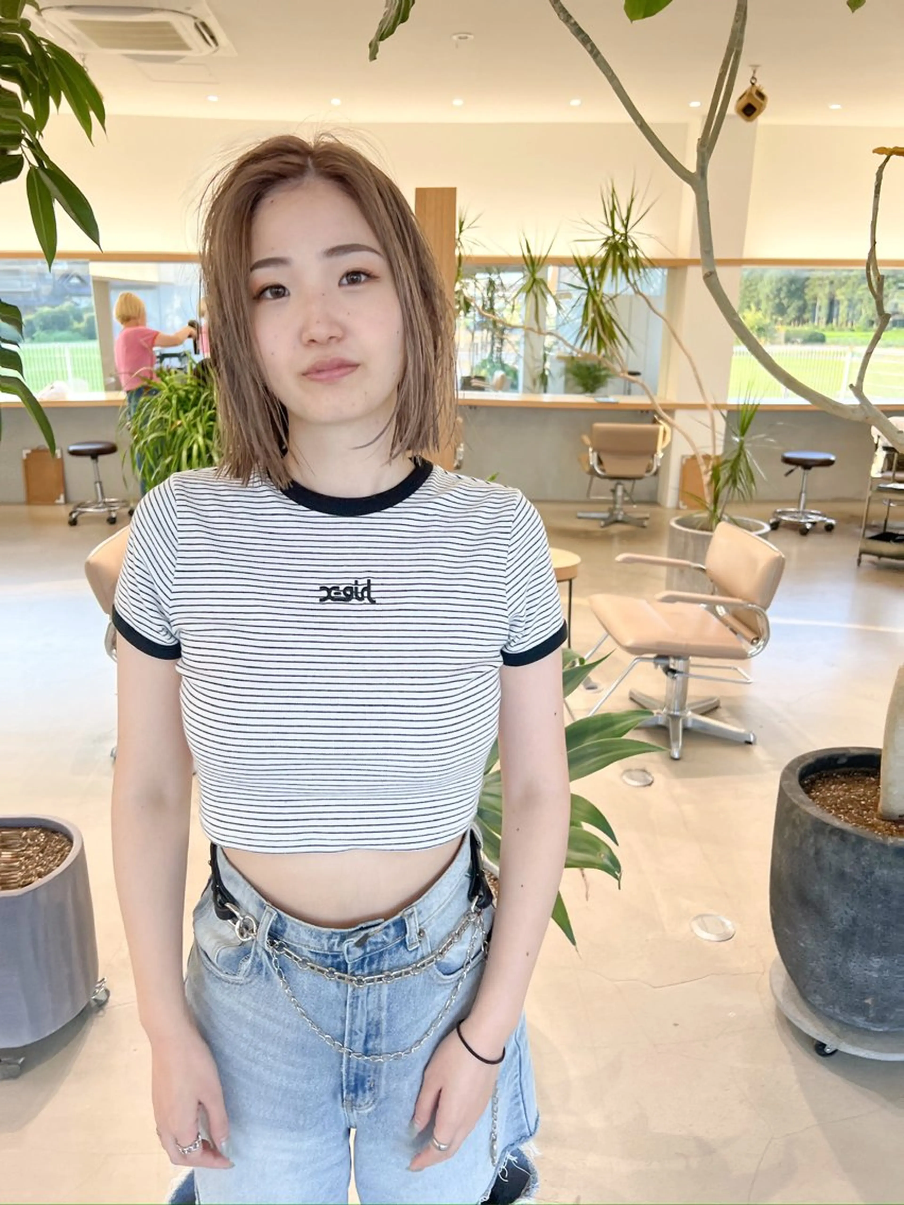 ミディアム カラー ブリーチ 透明感カラー カット ヘアカラー トリートメント つくばUtooe's 副店長　寺沢颯のヘアスタイル