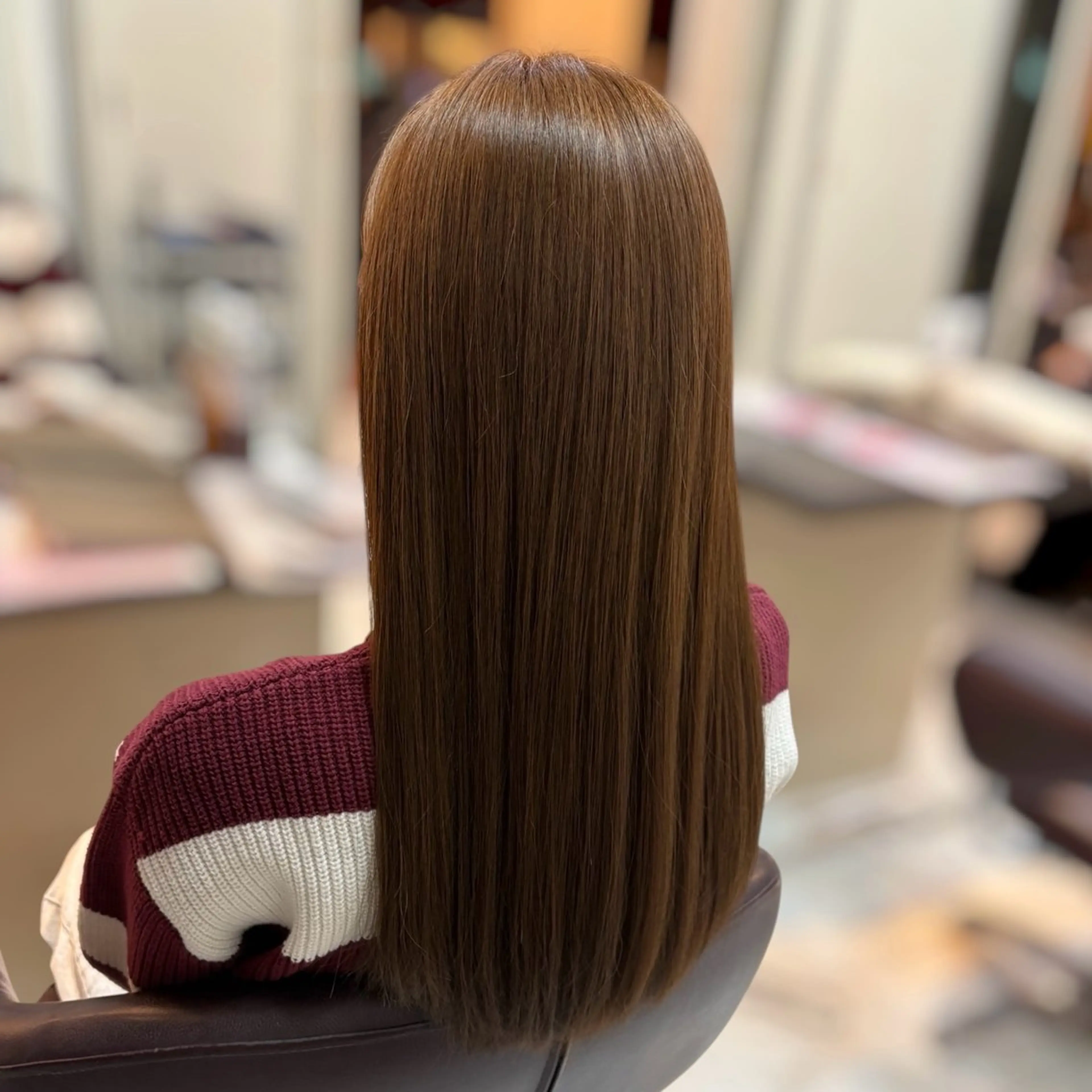 ロング カット ヘアカラー トリートメント 🧸HARUNA 艶髪✨透明感🫧のヘアスタイル