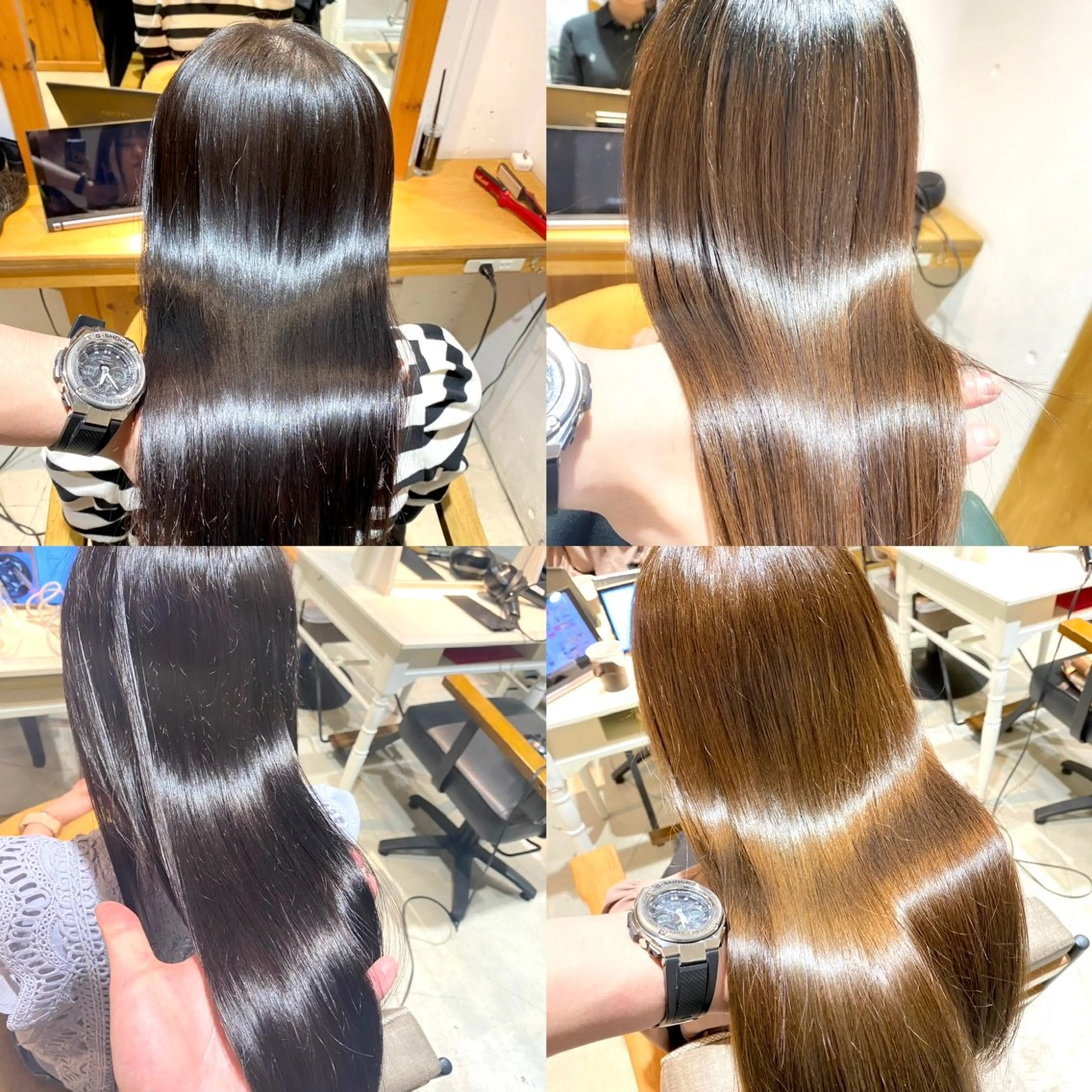 セミロング カラー 髪質改善 🪞美髪レイヤー特化 🪞青木のヘアスタイル