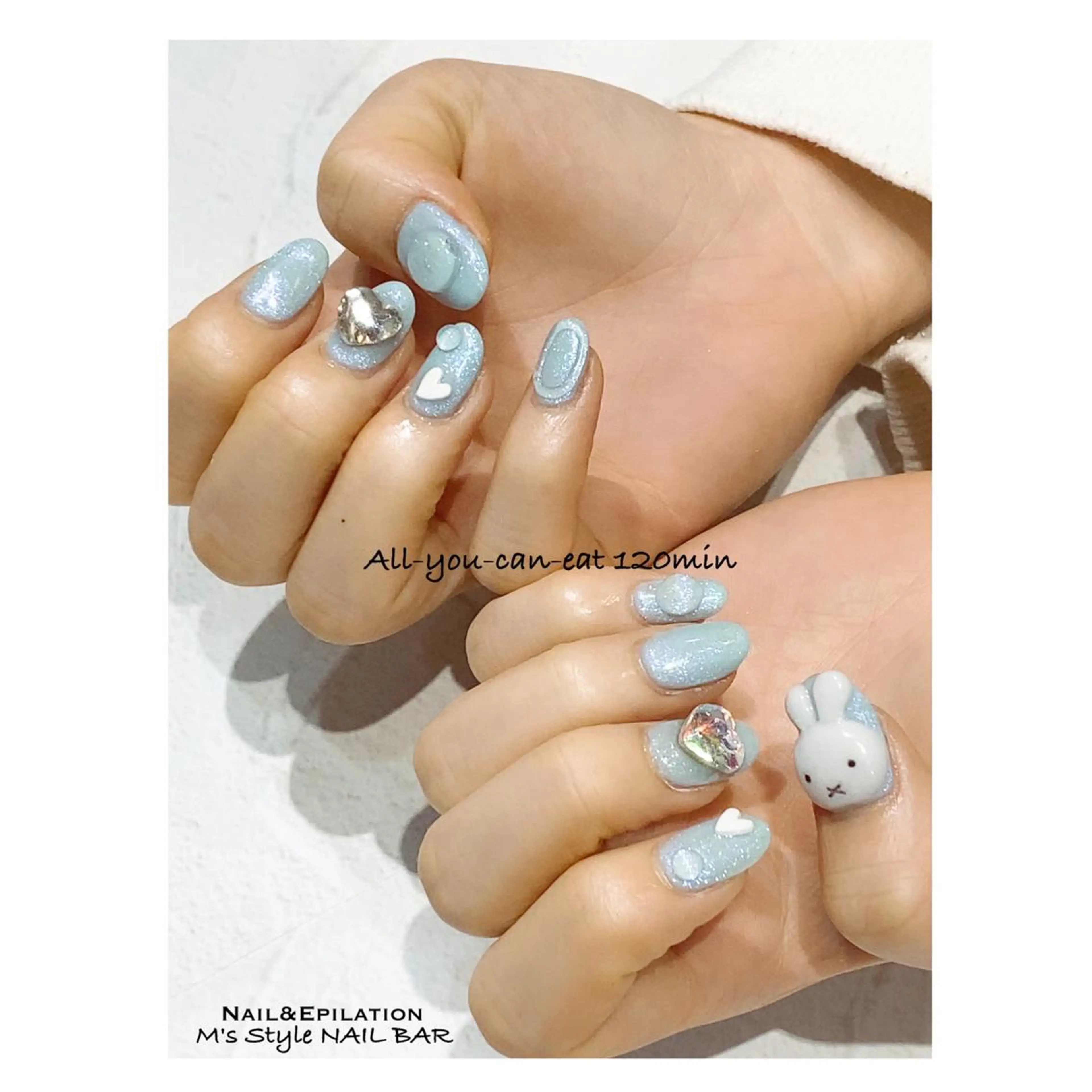 ネイル 成人式 韓国ネイル ロングネイル マグネットネイル ミディアムネイル ハンドネイル M's Style NAIL BARのネイルデザイン