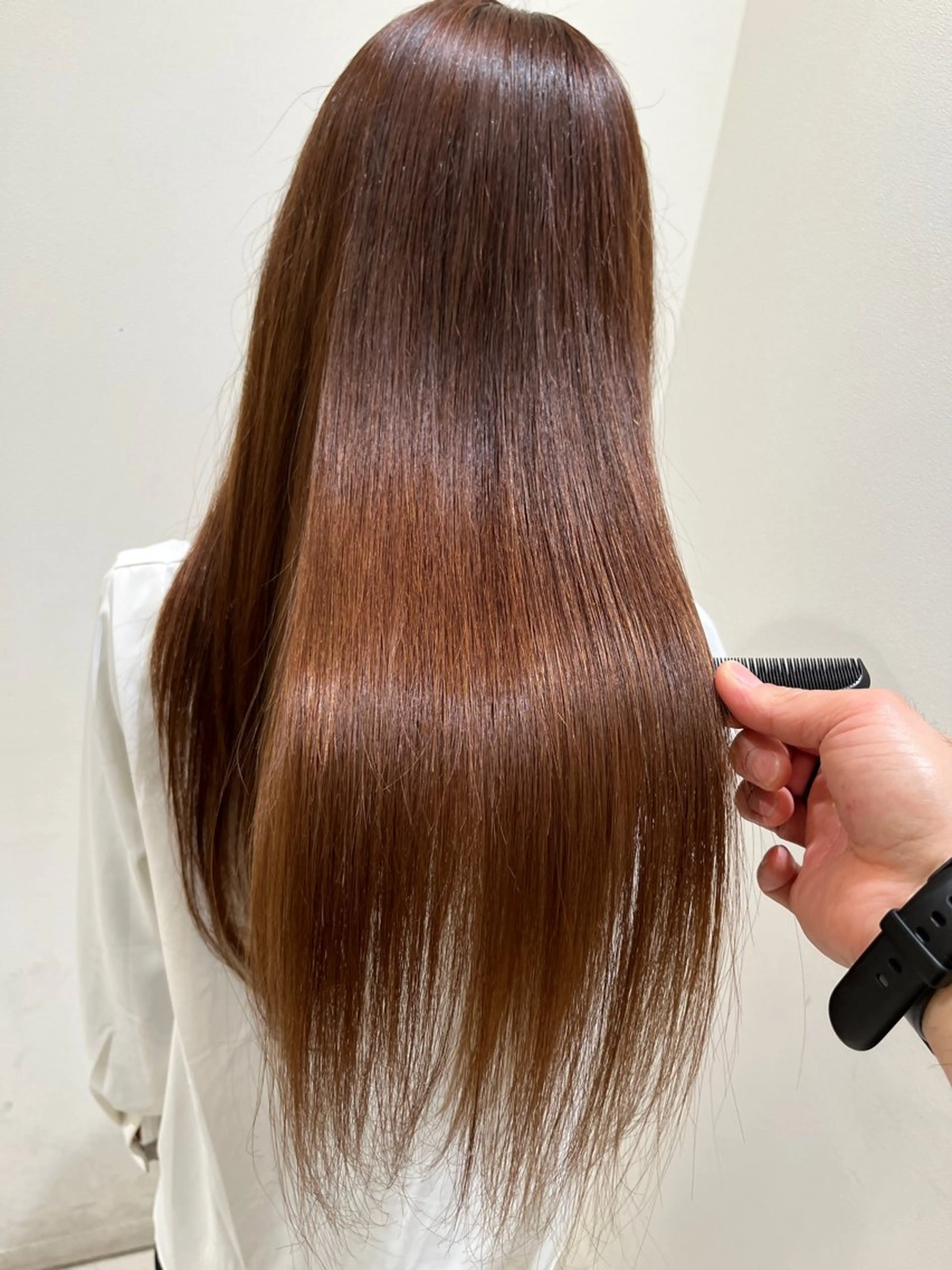 ロング パーマ ヘアアレンジ 伸ばしかけ 縮毛矯正 ストレートパーマ 縮毛矯正 トリートメント ✨レイヤー/ 透明感カラー✨冨永剛のヘアスタイル