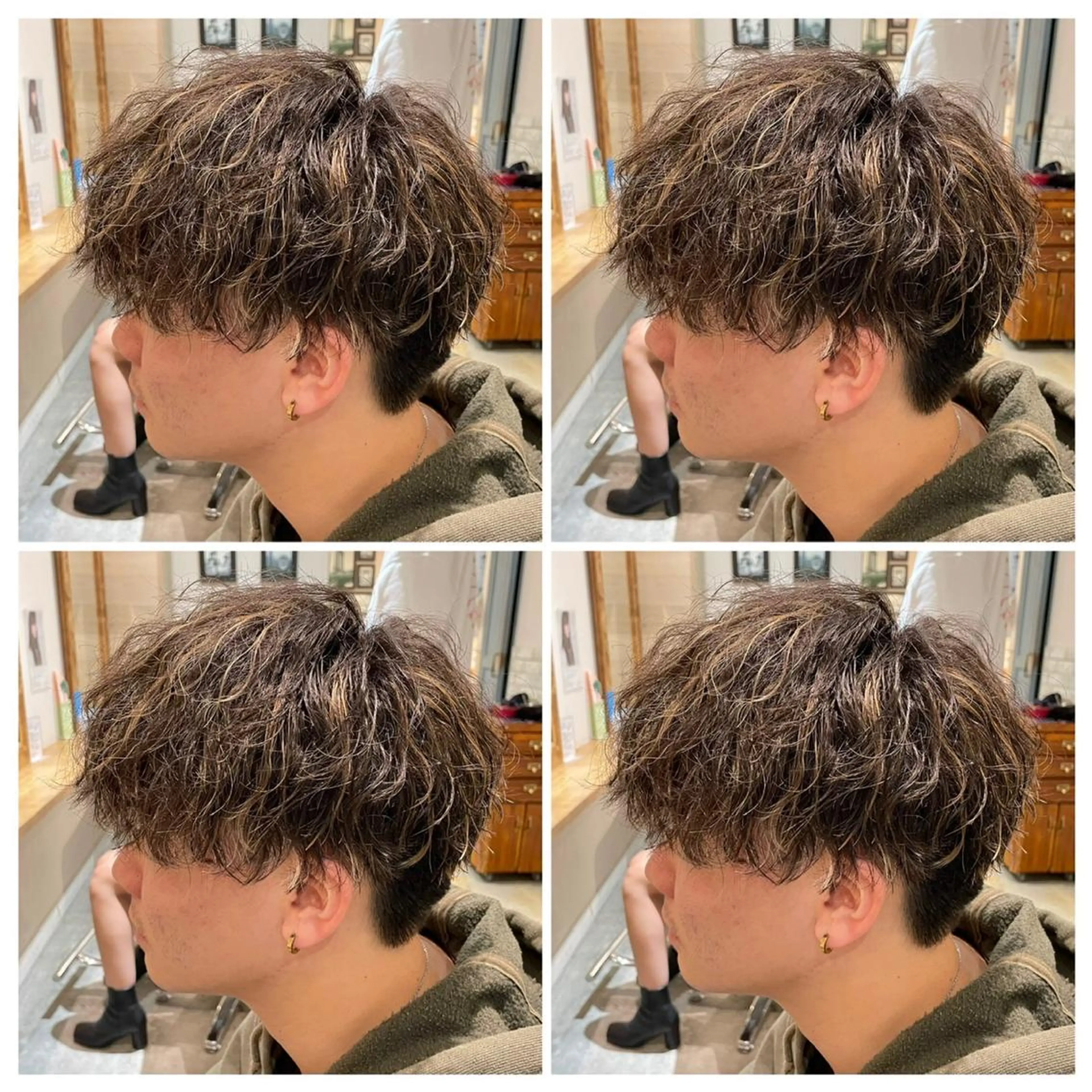 パーマ メンズ カット パーマ トリートメント ヘアセット 💈メンズパーマ特化 店長望月謙二郎💈のヘアスタイル