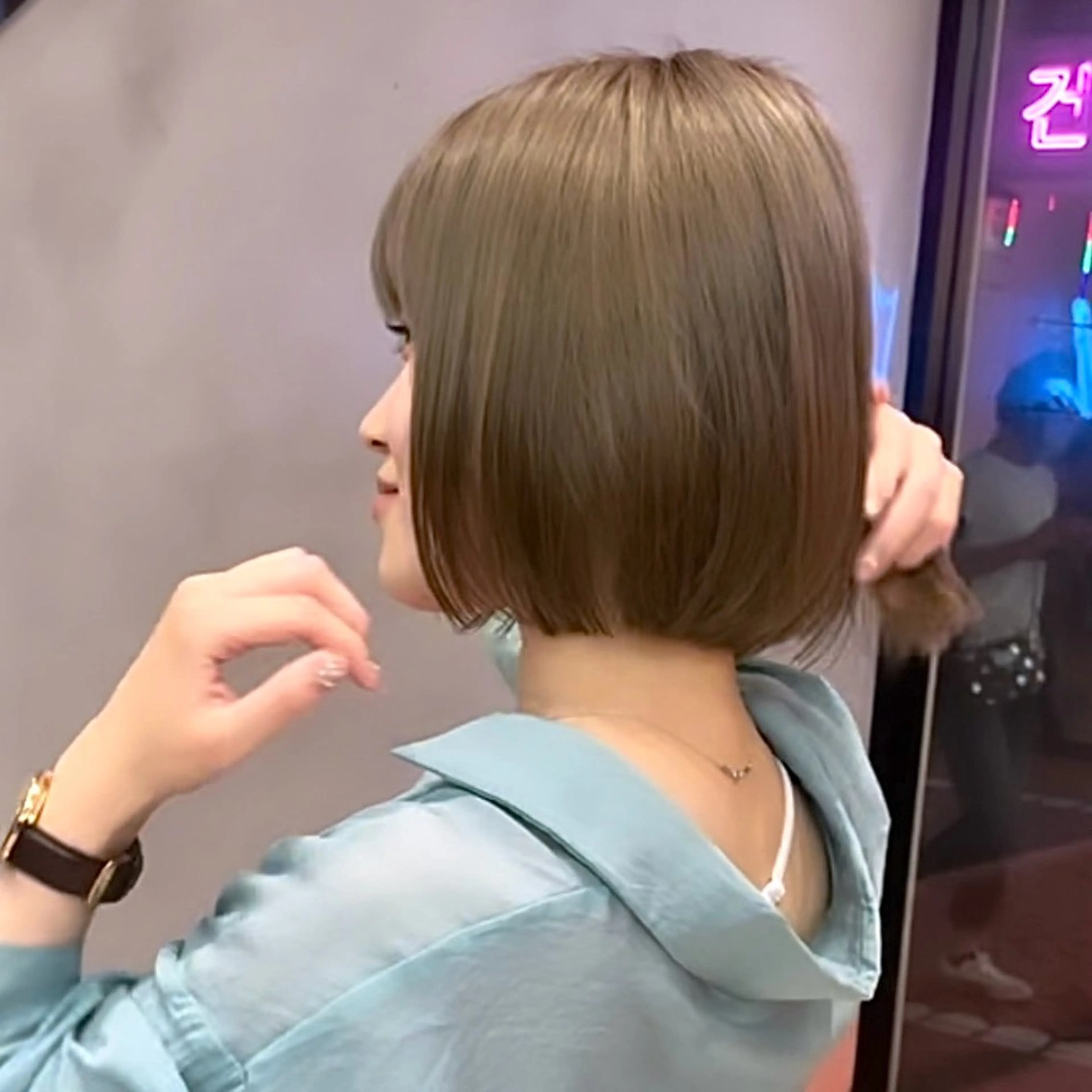 ショート Misaki /ボブ/縮毛矯正のヘアスタイル